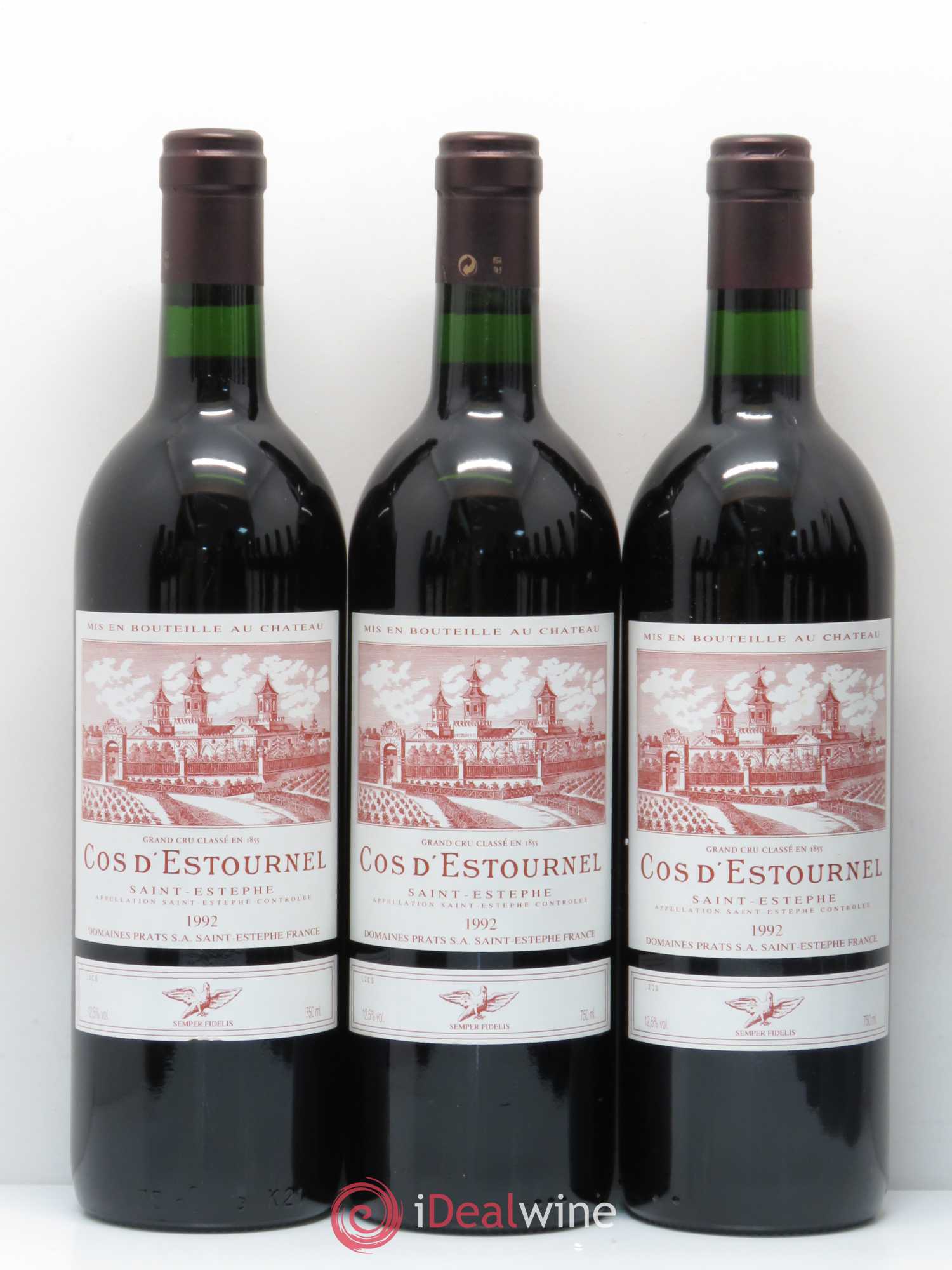 Cos d'Estournel 2ème Grand Cru Classé 1992 - Lot de 12 bouteilles - 1