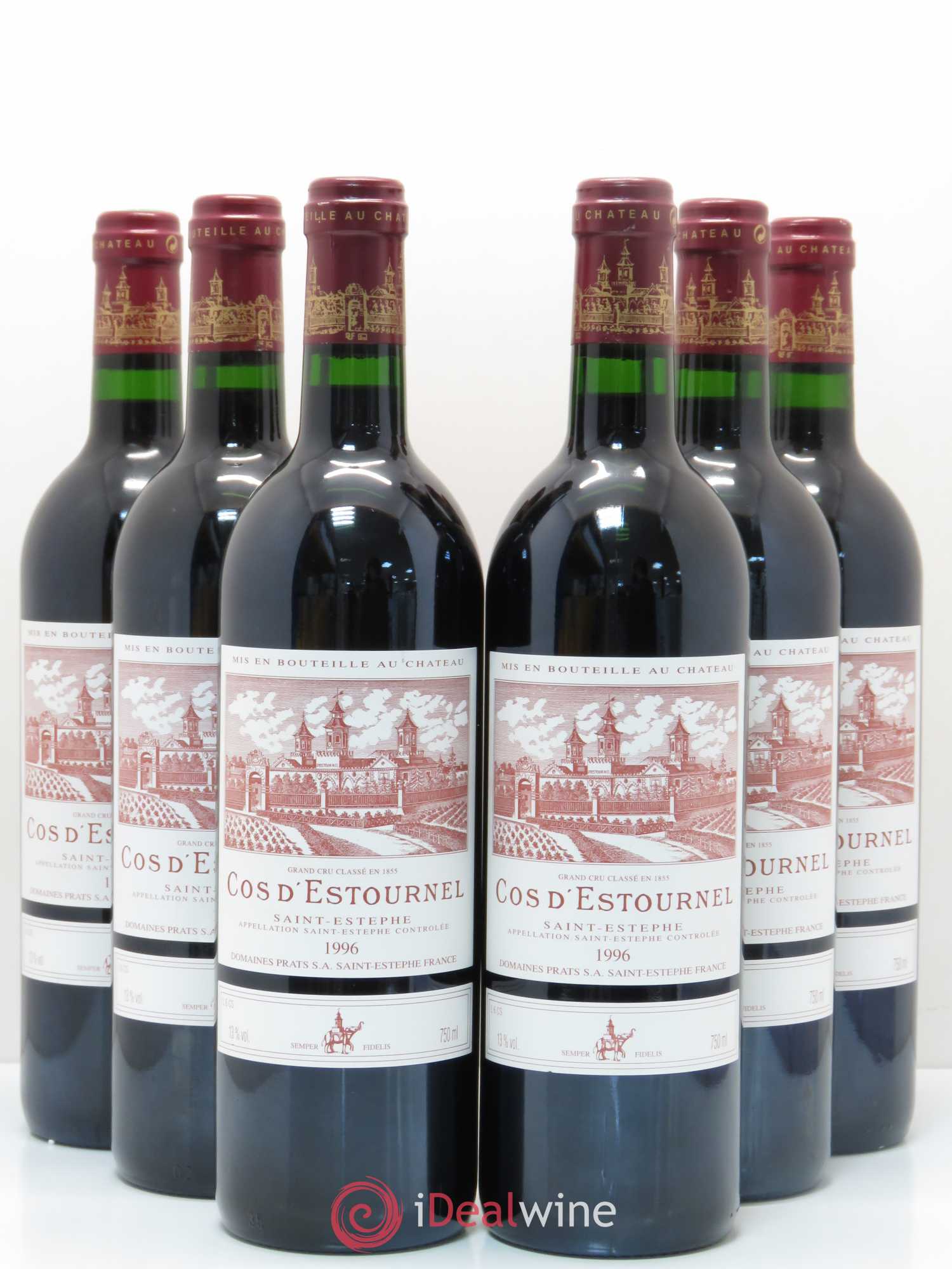 Cos d'Estournel 2ème Grand Cru Classé 1996 - Lot de 6 bouteilles - 0