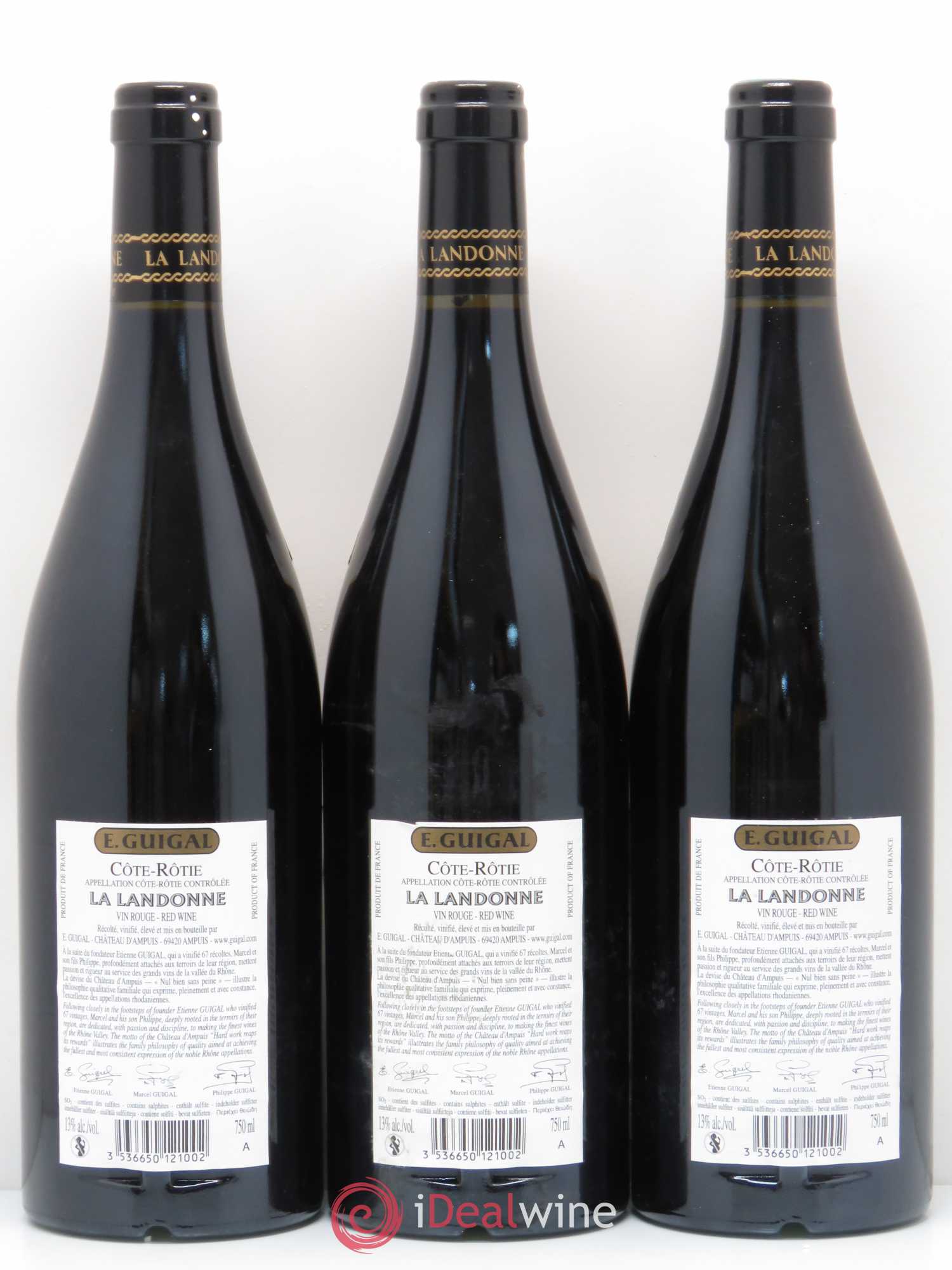 Côte-Rôtie La Landonne Guigal 2010 - Lot de 3 bouteilles - 1