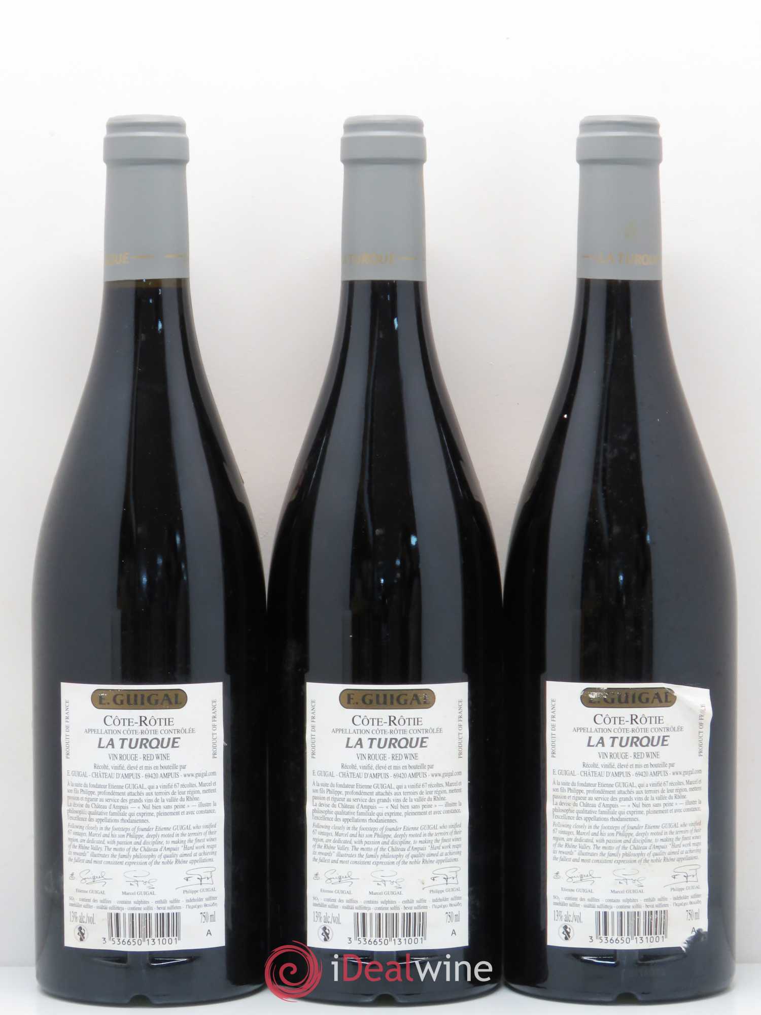 Côte-Rôtie La Turque Guigal 2010 - Lot de 3 bouteilles - 1