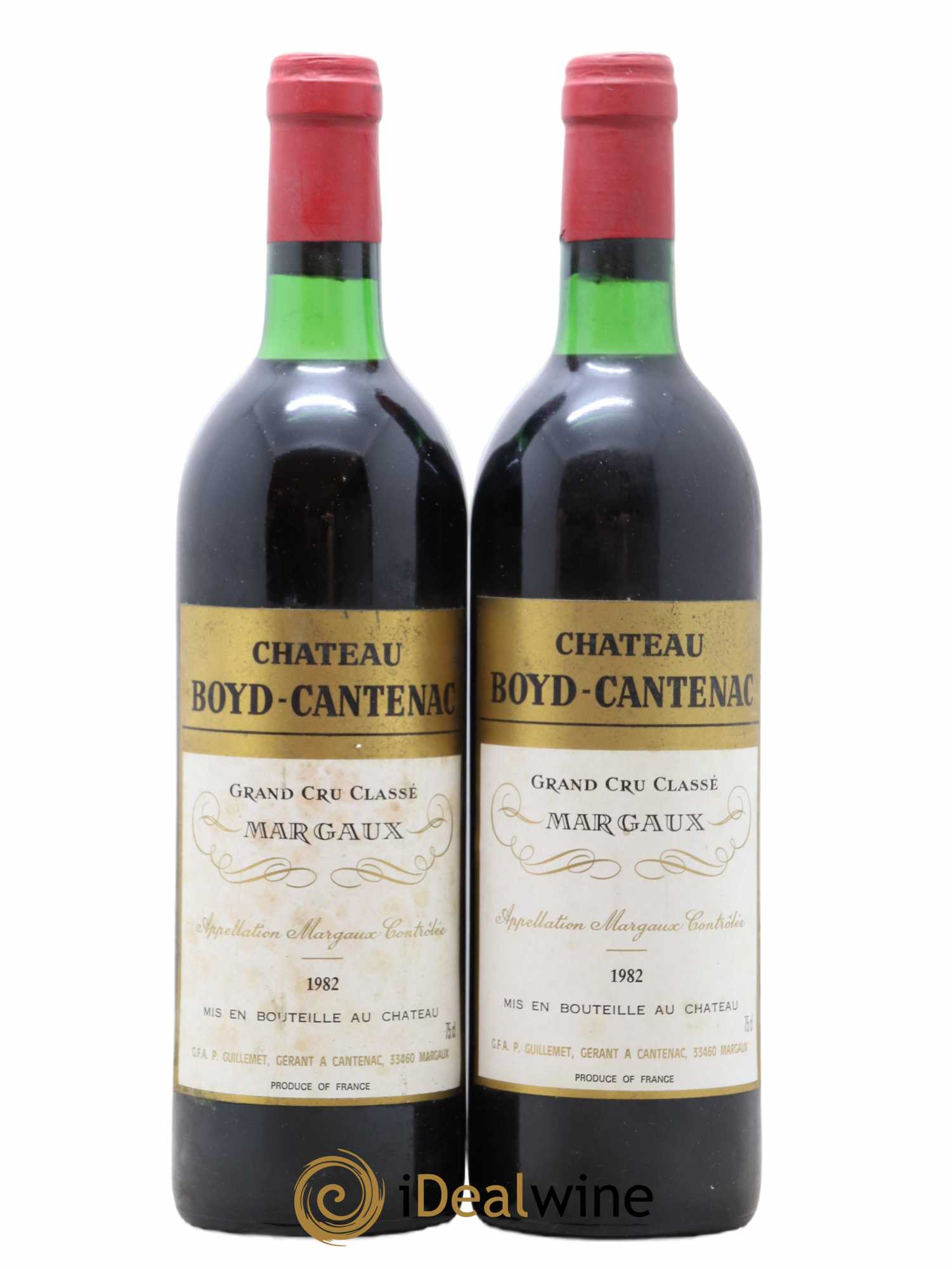 Château Boyd Cantenac 3ème Grand Cru Classé 1982 - Lotto di 2 bottiglie - 0