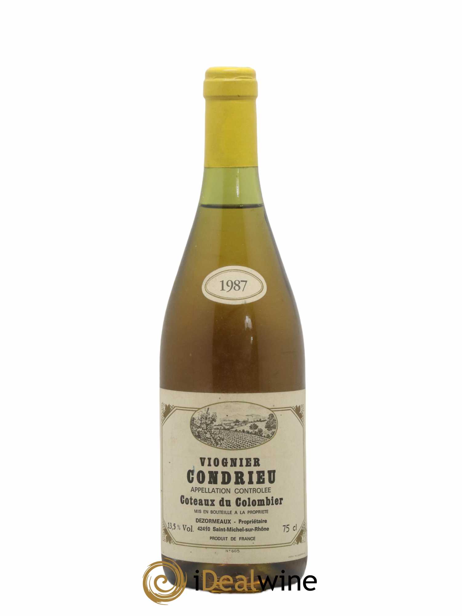 Condrieu Coteaux Du Colombier Domaine Dezormeaux 1987 - Posten von 1 Flasche - 0