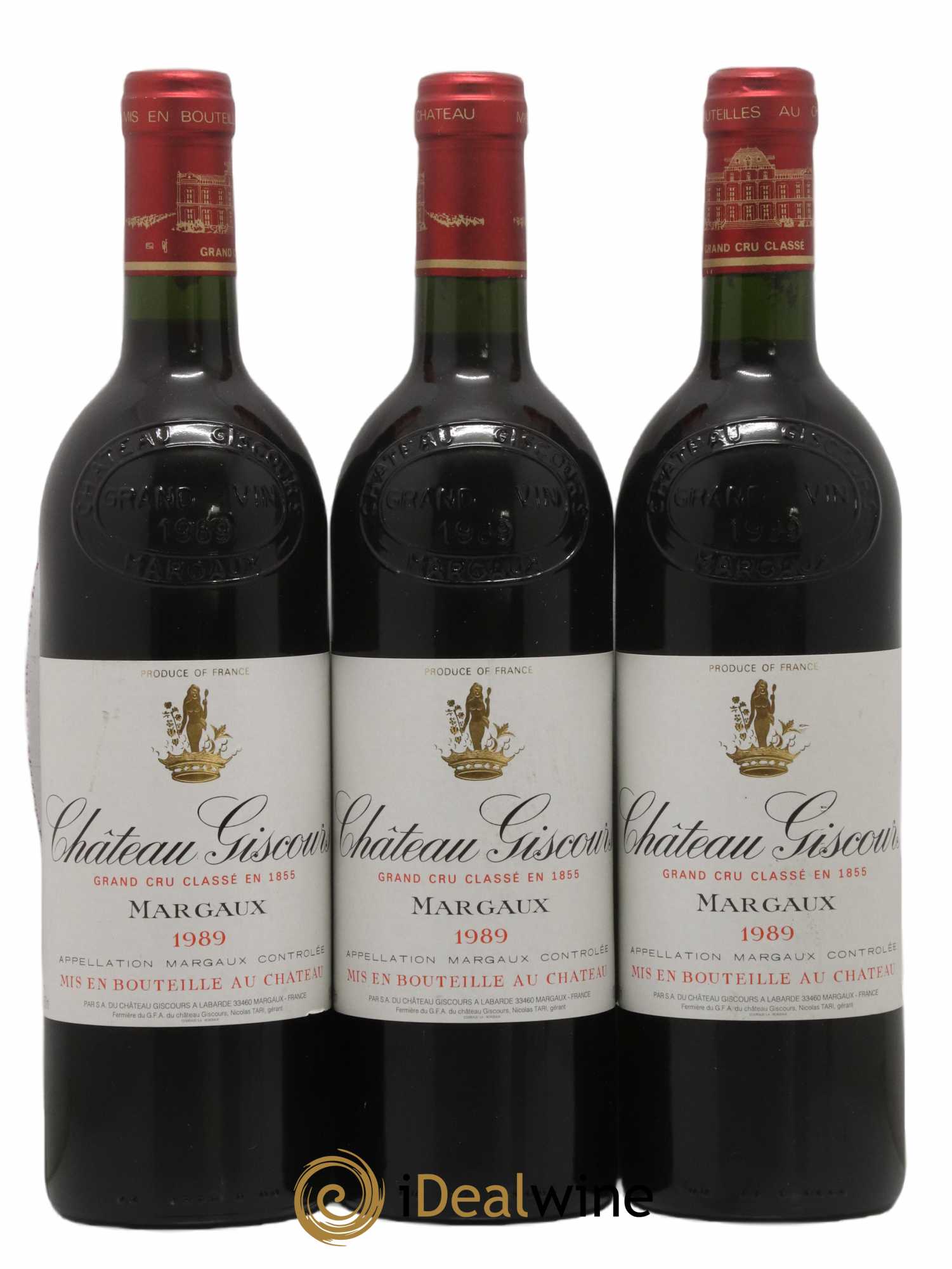 Château Giscours 3ème Grand Cru Classé 1989 - Lot de 3 bouteilles - 0