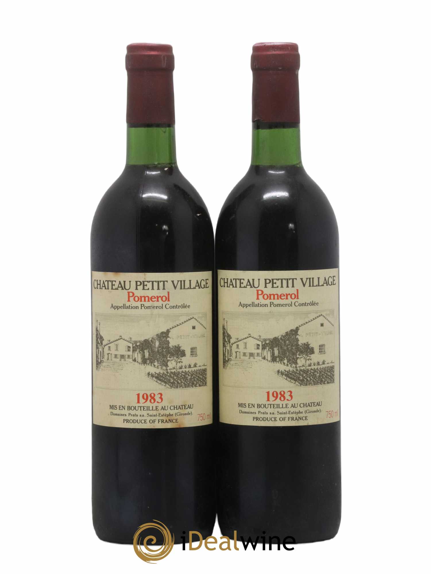 Château Petit Village 1983 - Lot de 2 bouteilles - 0