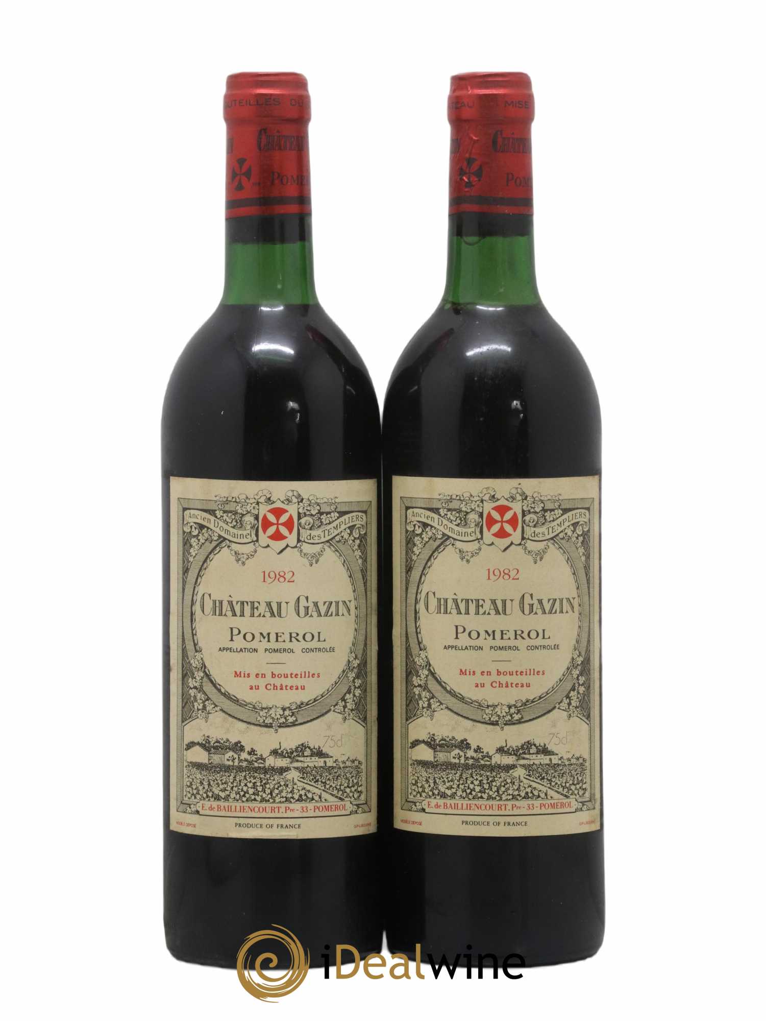 Château Gazin 1982 - Lot de 2 bouteilles - 0