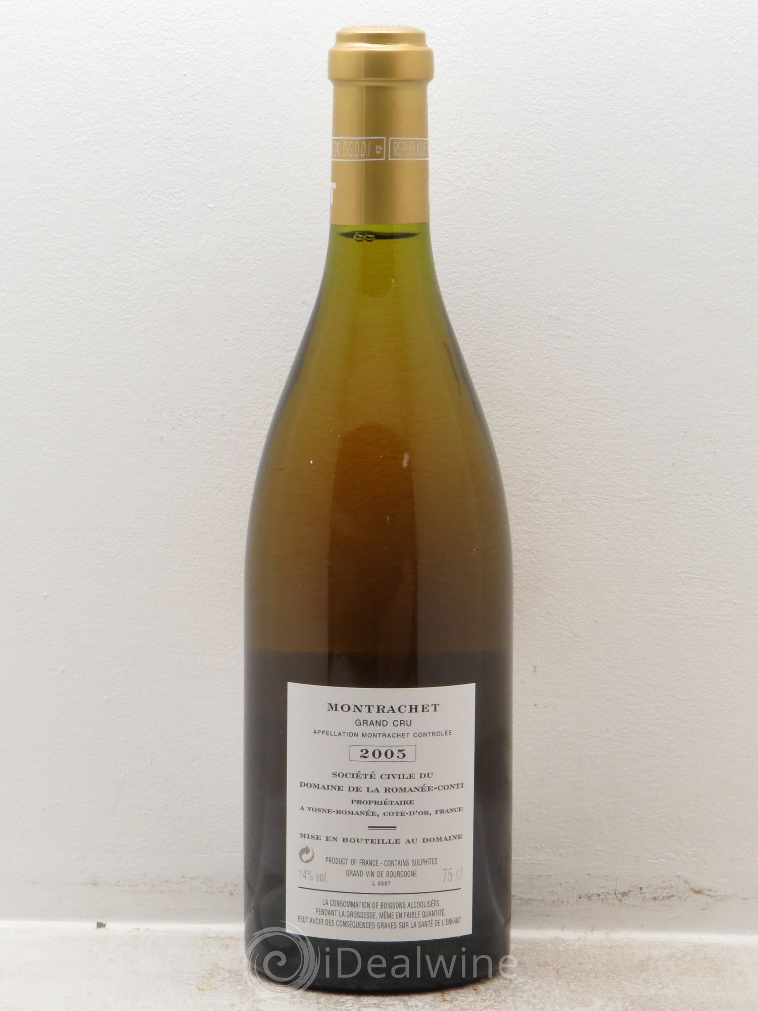 Montrachet Grand Cru Domaine de la Romanée-Conti 2005 - Lot de 1 bouteille - 1