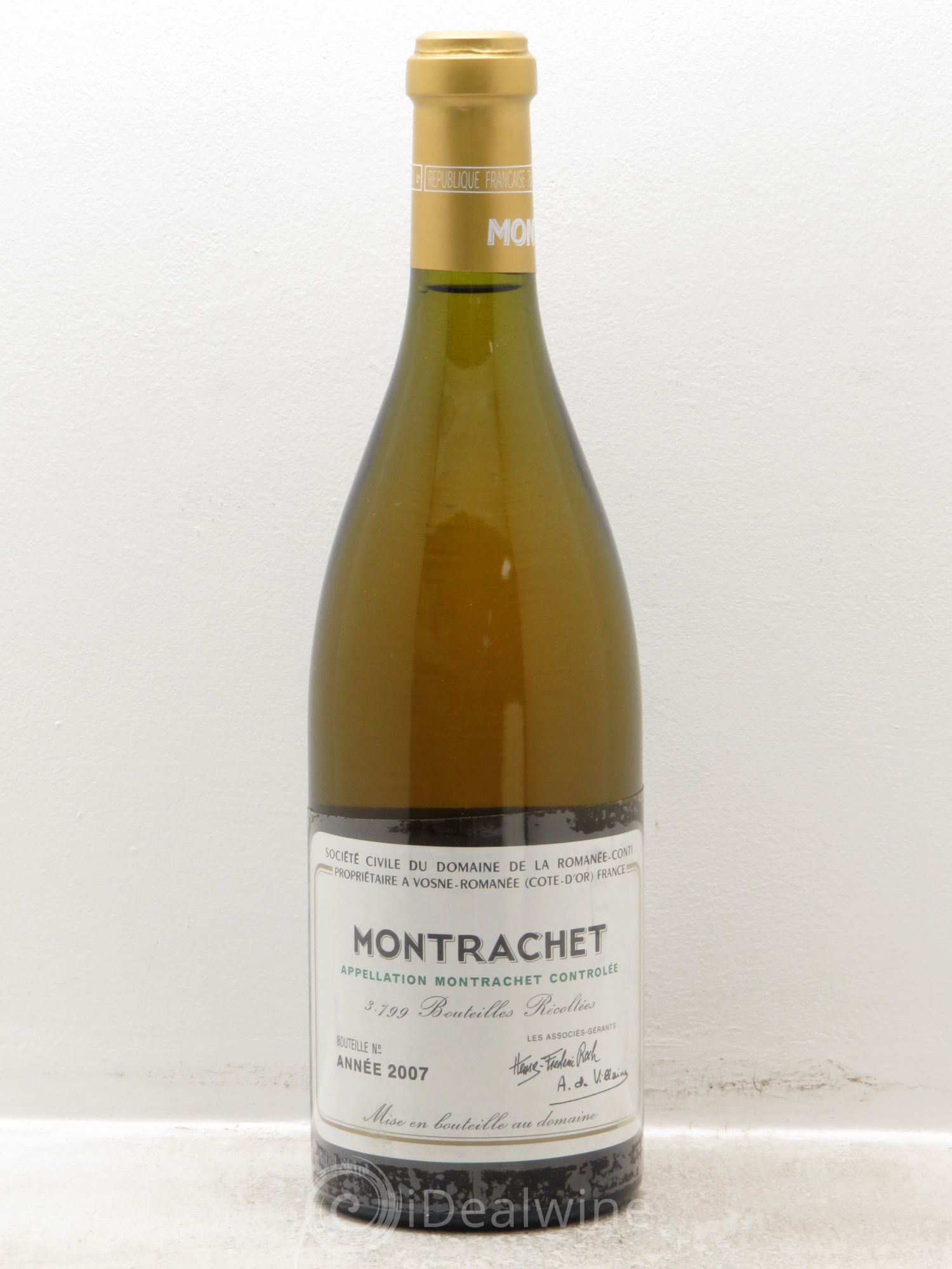 Montrachet Grand Cru Domaine de la Romanée-Conti (sans prix de réserve) 2007 - Lot de 1 bouteille - 0