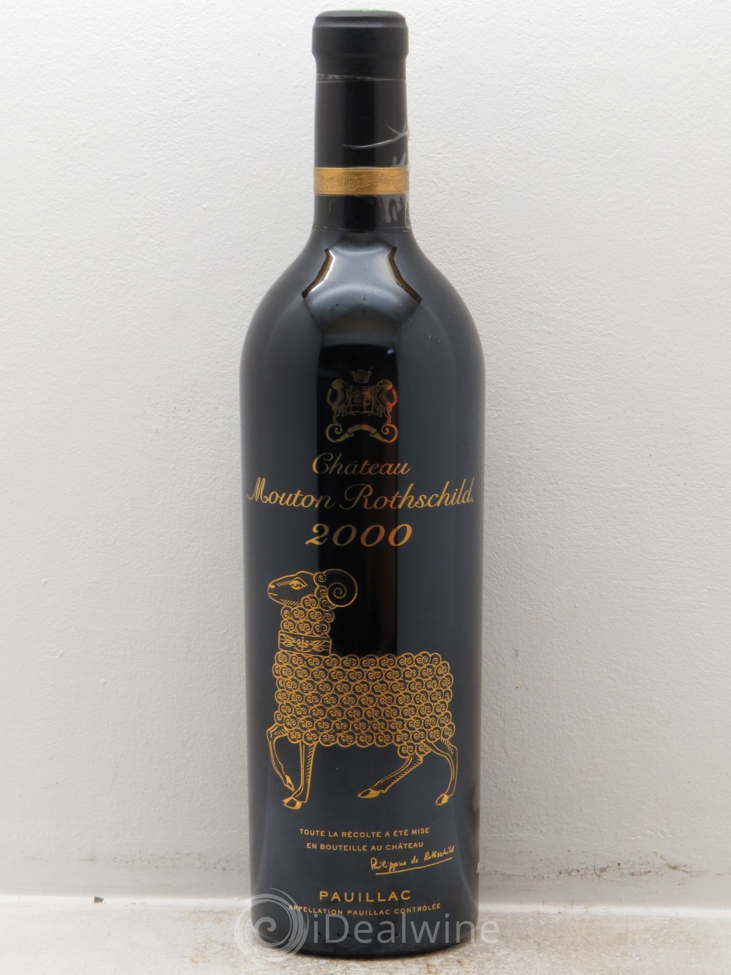Château Mouton Rothschild 1er Grand Cru Classé 2000 - Lot de 1 bouteille - 0