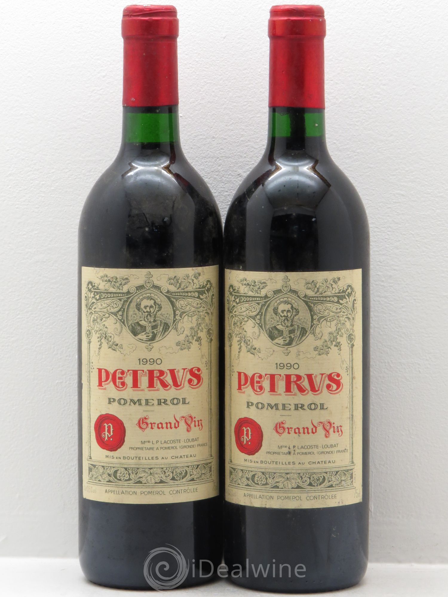 Petrus 1990 - Lot de 2 bouteilles - 0