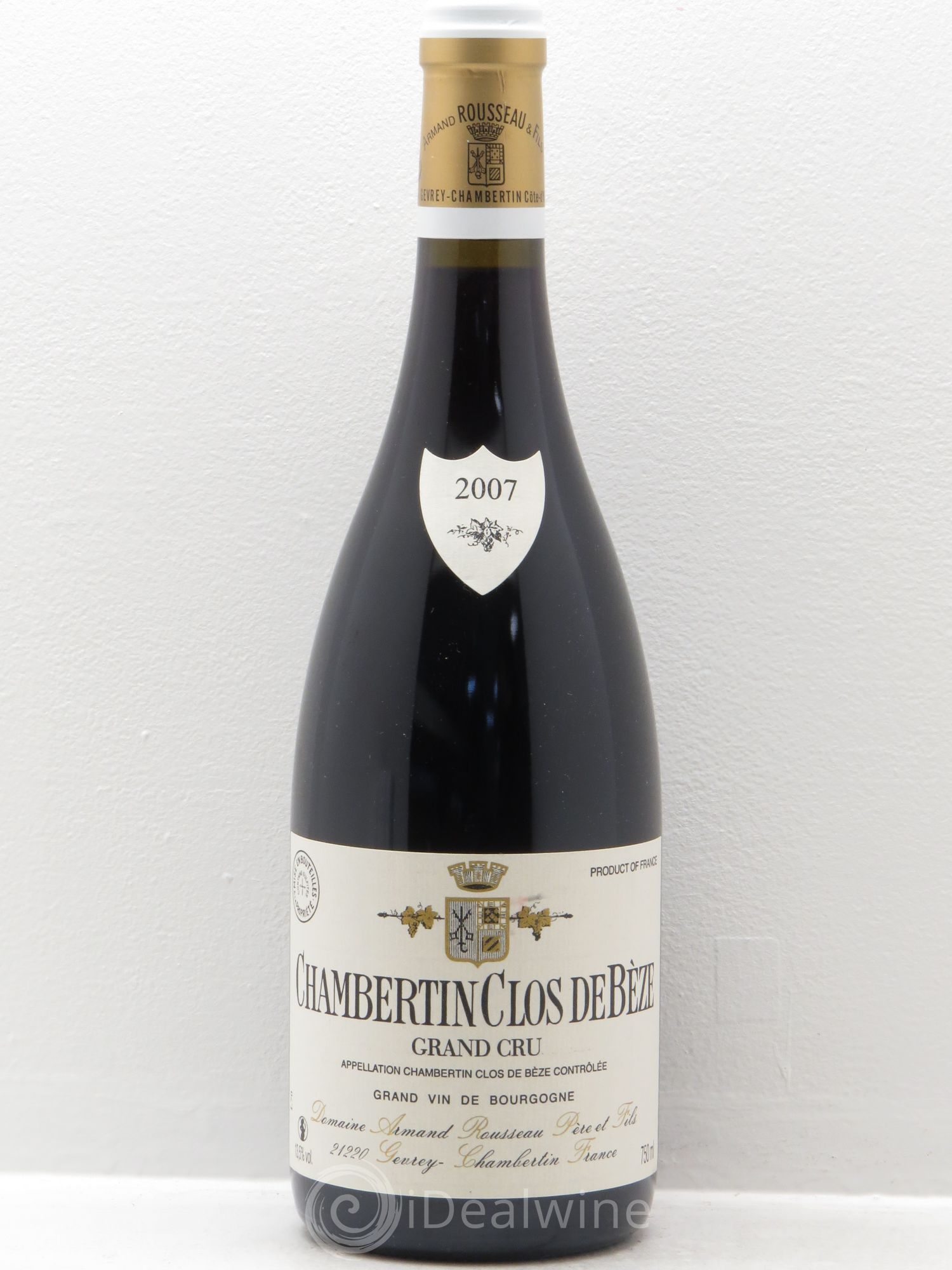 Chambertin Clos de Bèze Grand Cru Armand Rousseau (Domaine) 2007 - Lot de 1 bouteille - 0