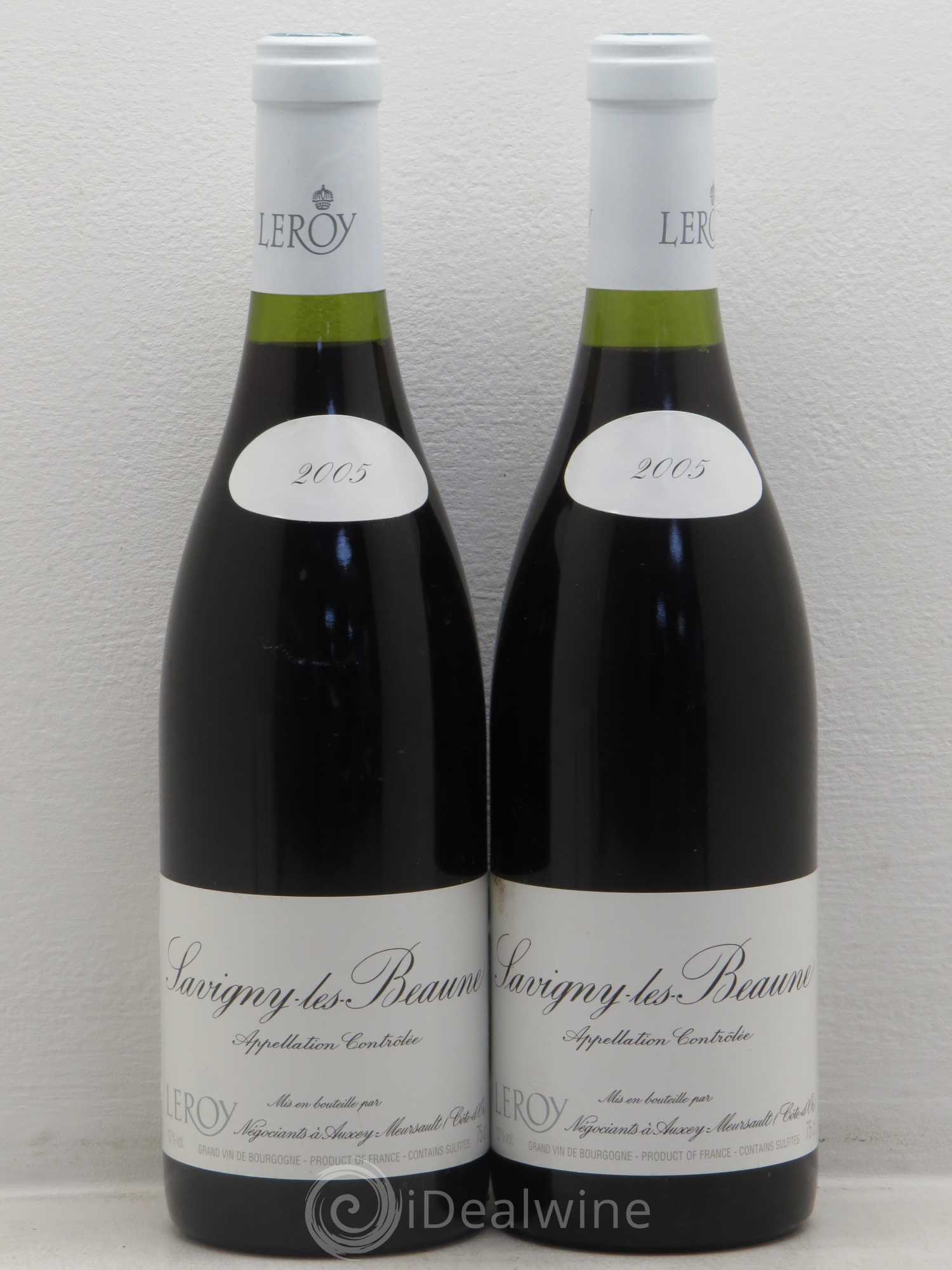 Savigny-lès-Beaune Leroy SA 2005 - Lot de 2 bouteilles - 0