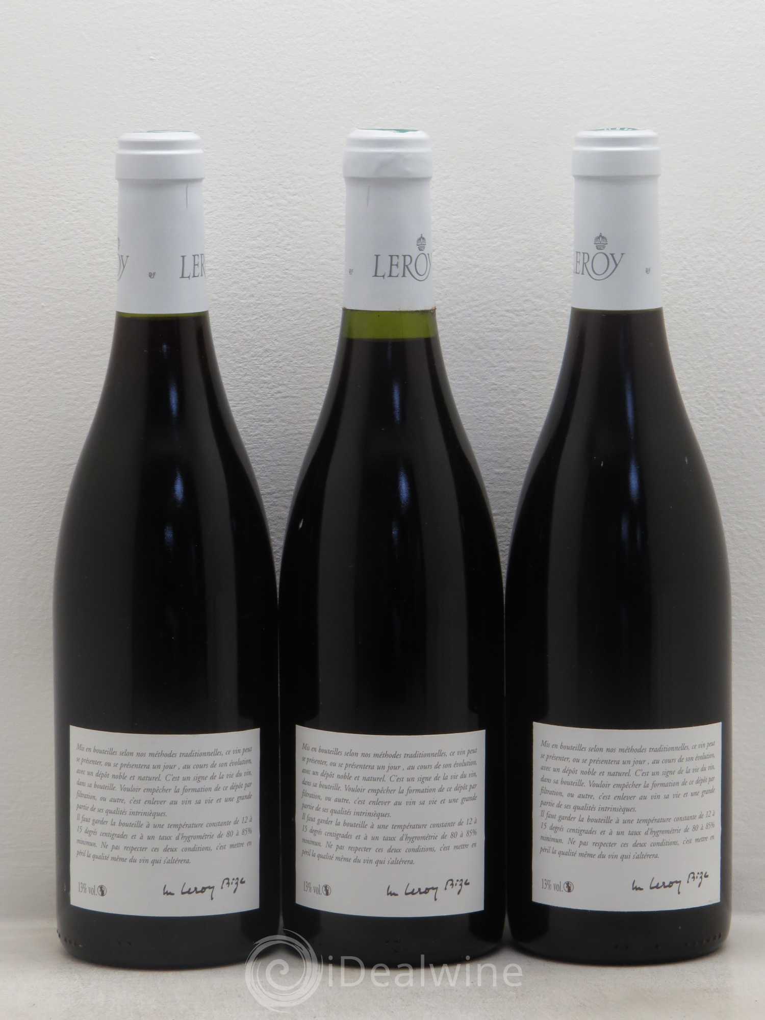 Gevrey-Chambertin Leroy SA 2009 - Lot de 3 bouteilles - 1