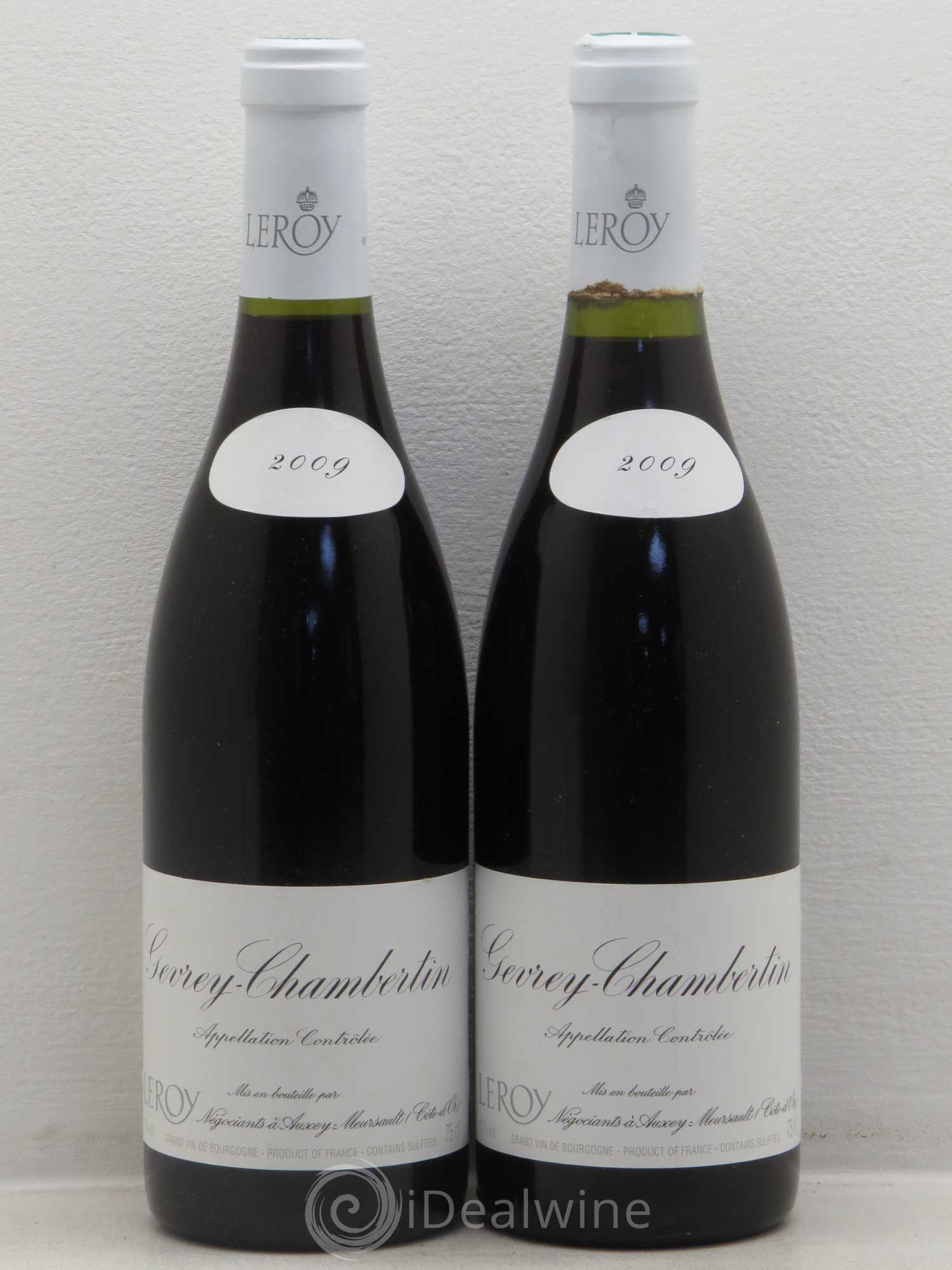 Gevrey-Chambertin Leroy SA 2009 - Lot de 2 bouteilles - 0