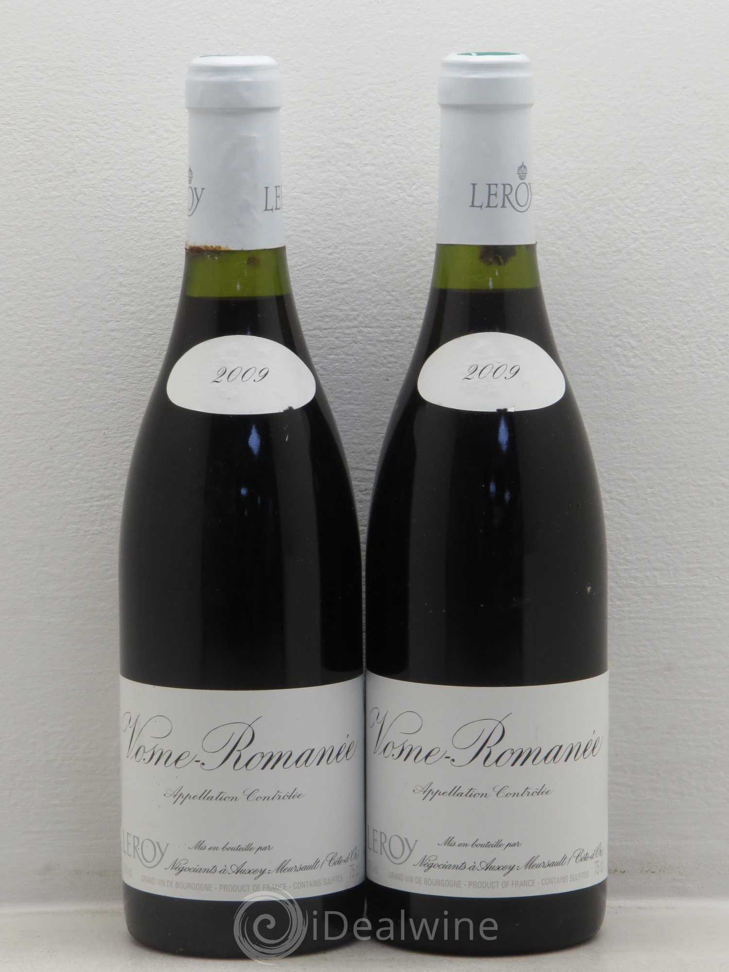 Vosne-Romanée Leroy SA 2009 - Lot de 2 bouteilles - 0