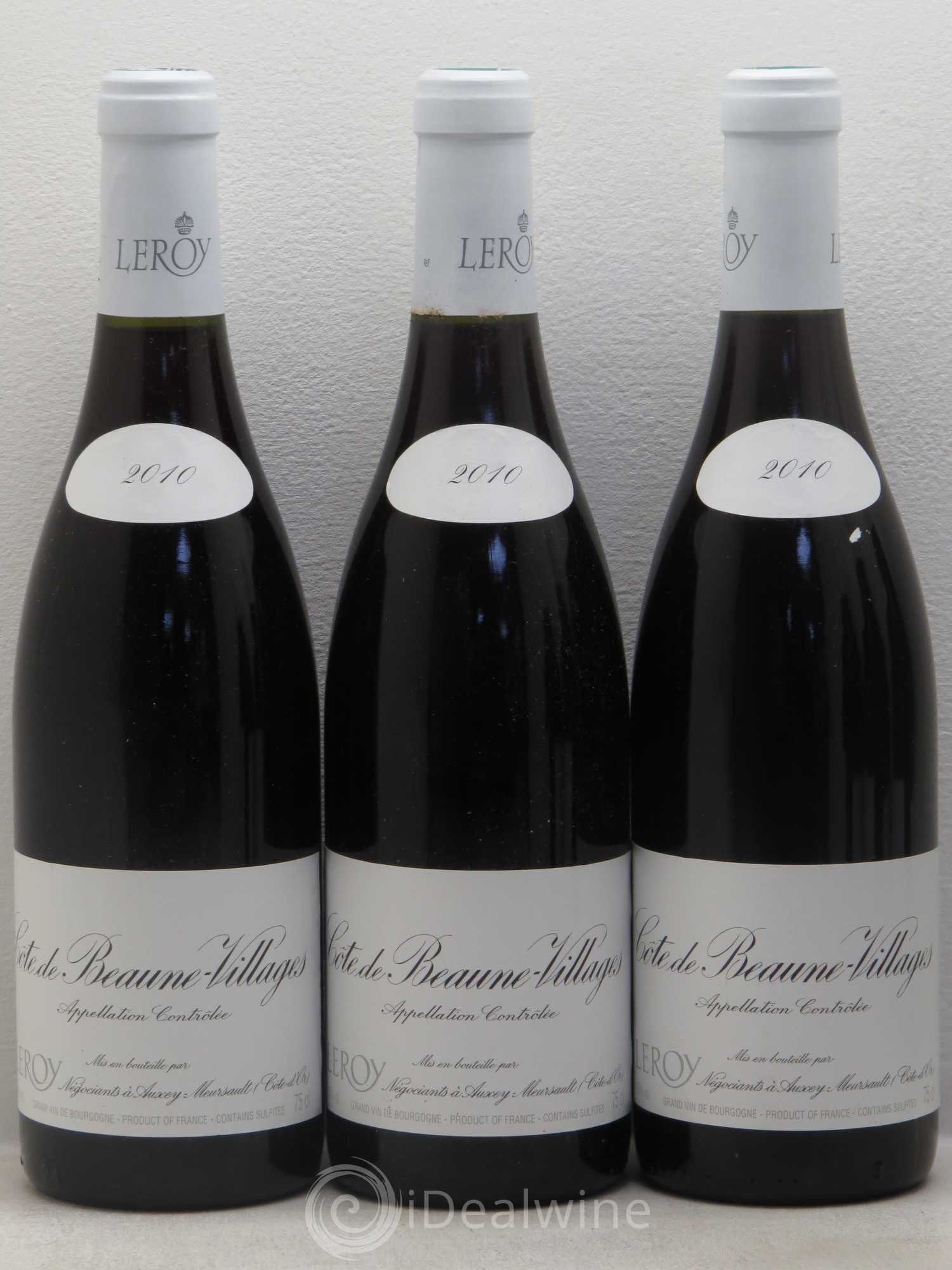 Côte de Beaune-Villages Leroy SA (sans prix de réserve) 2010 - Posten von 6 Flaschen - 1