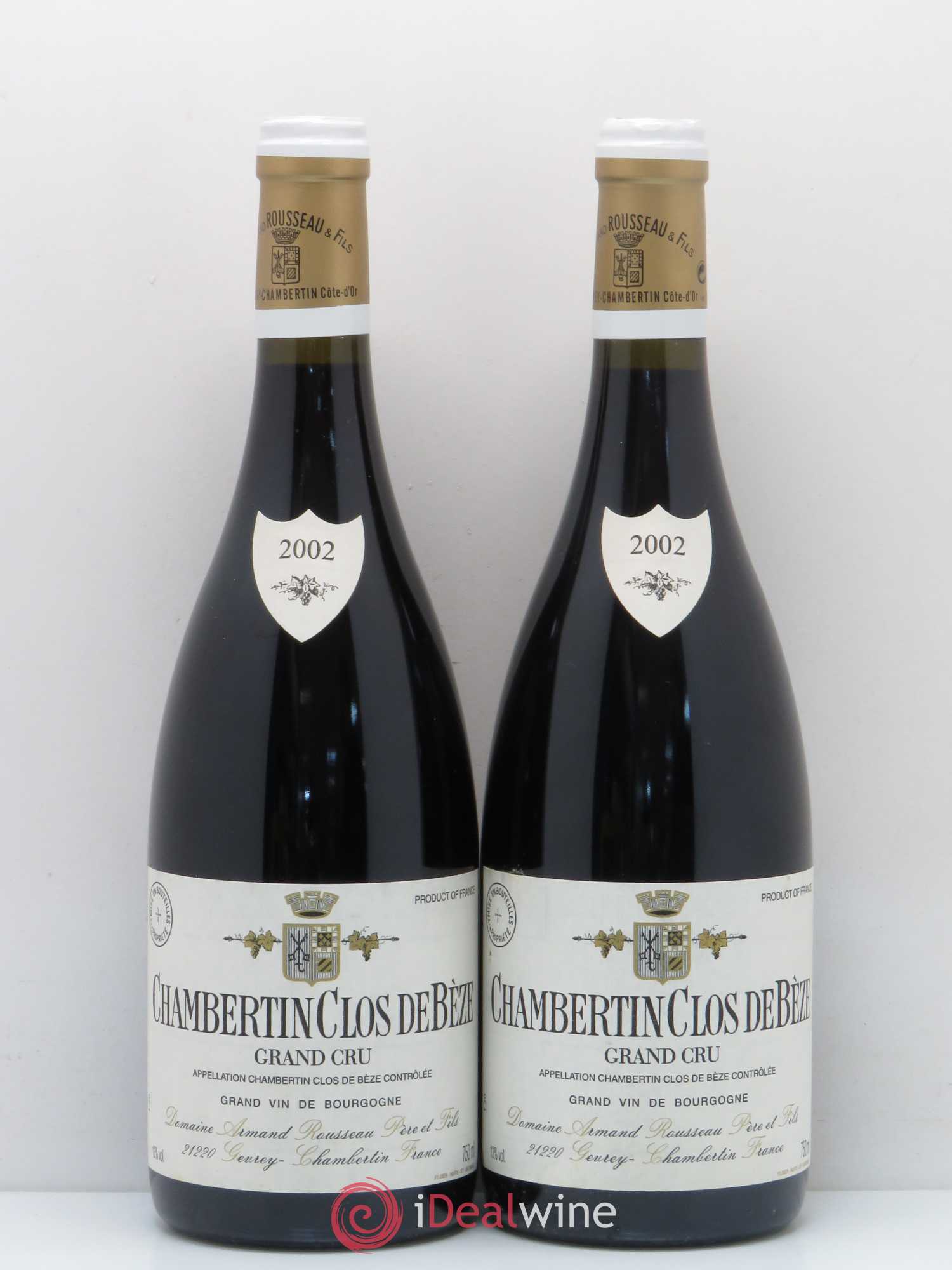 Chambertin Clos de Bèze Grand Cru Armand Rousseau (Domaine) 2002 - Lot de 2 bouteilles - 0