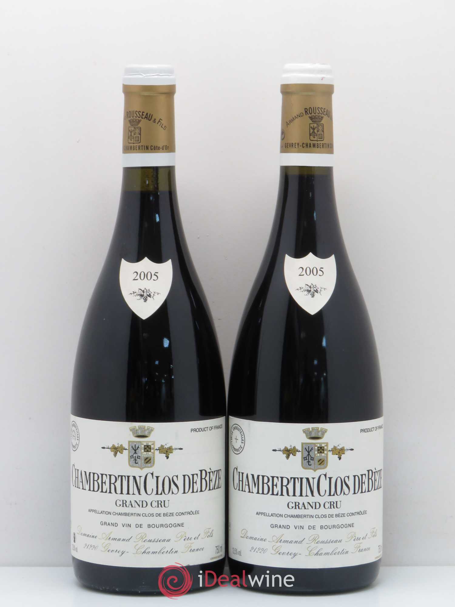 Chambertin Clos de Bèze Grand Cru Armand Rousseau (Domaine) 2005 - Lot de 2 bouteilles - 0