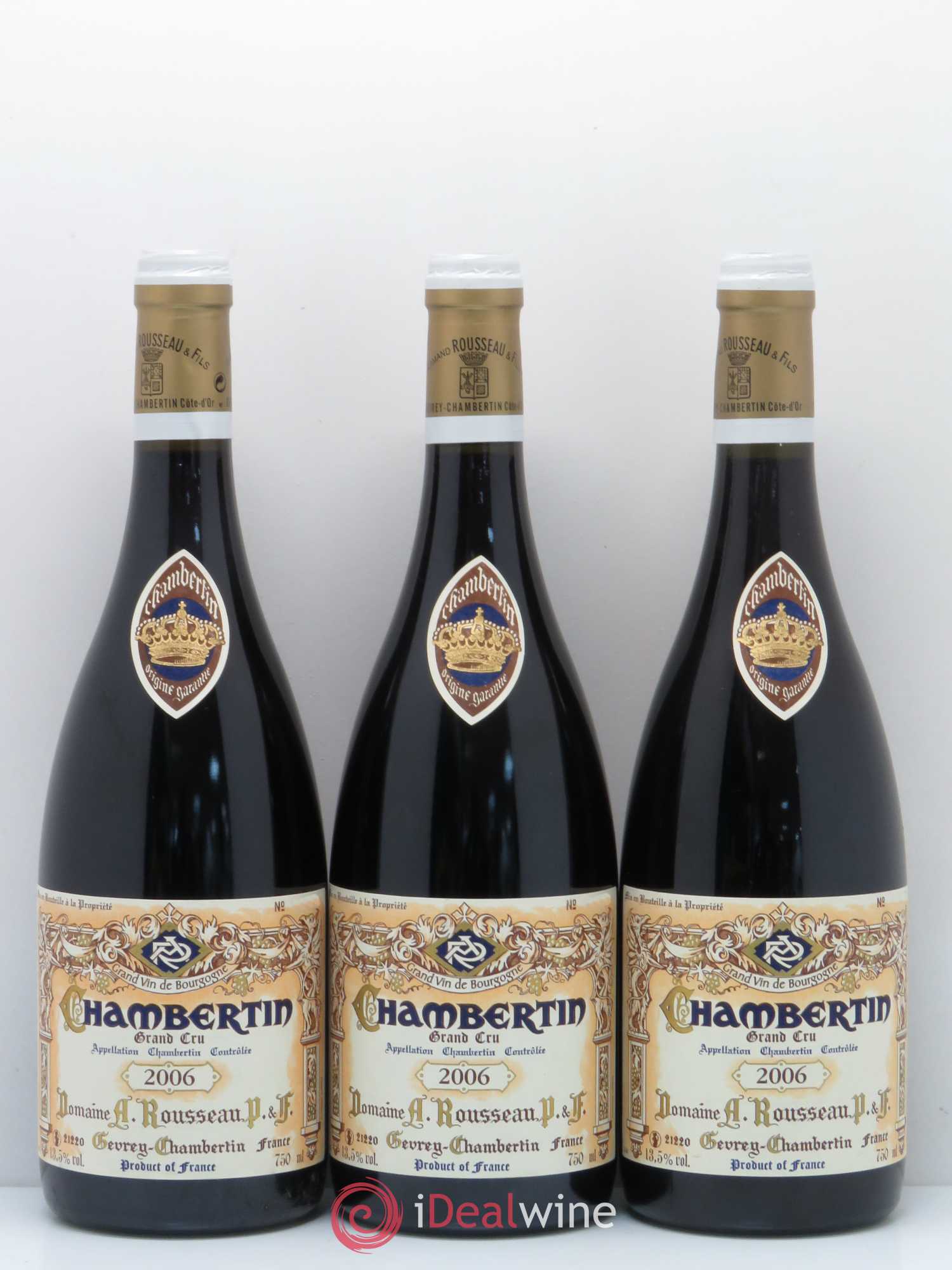 Chambertin Grand Cru Armand Rousseau (Domaine) 2006 - Lot de 3 bouteilles - 0