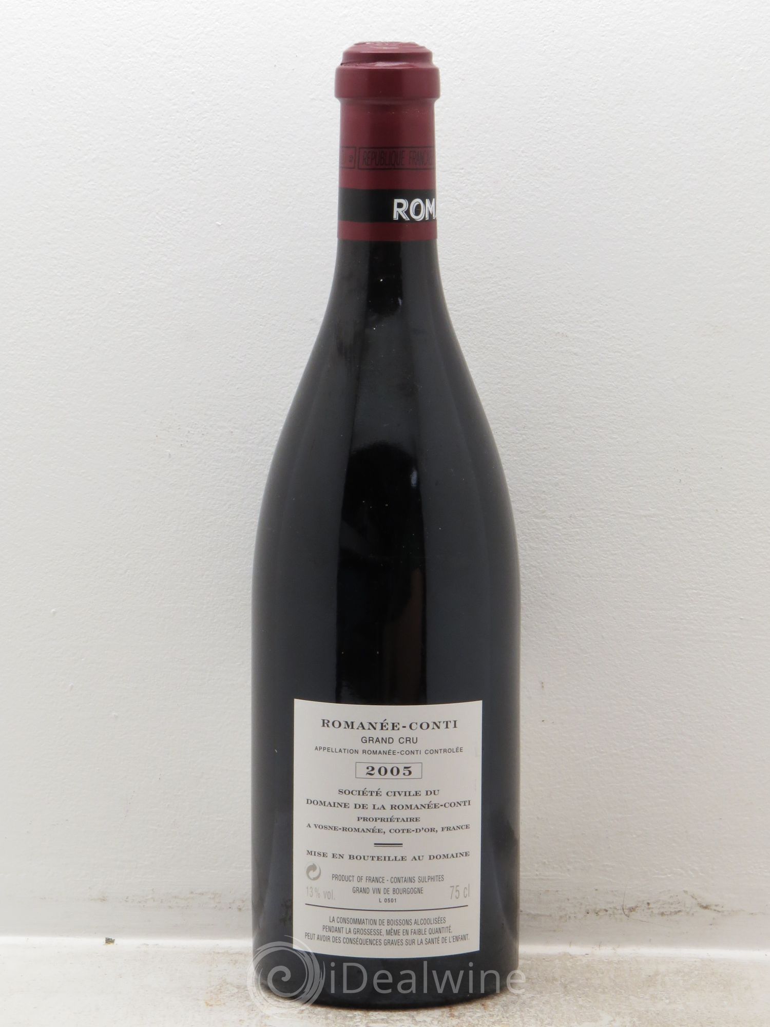 Romanée-Conti Grand Cru Domaine de la Romanée-Conti 2005 - Lot de 1 bouteille - 1