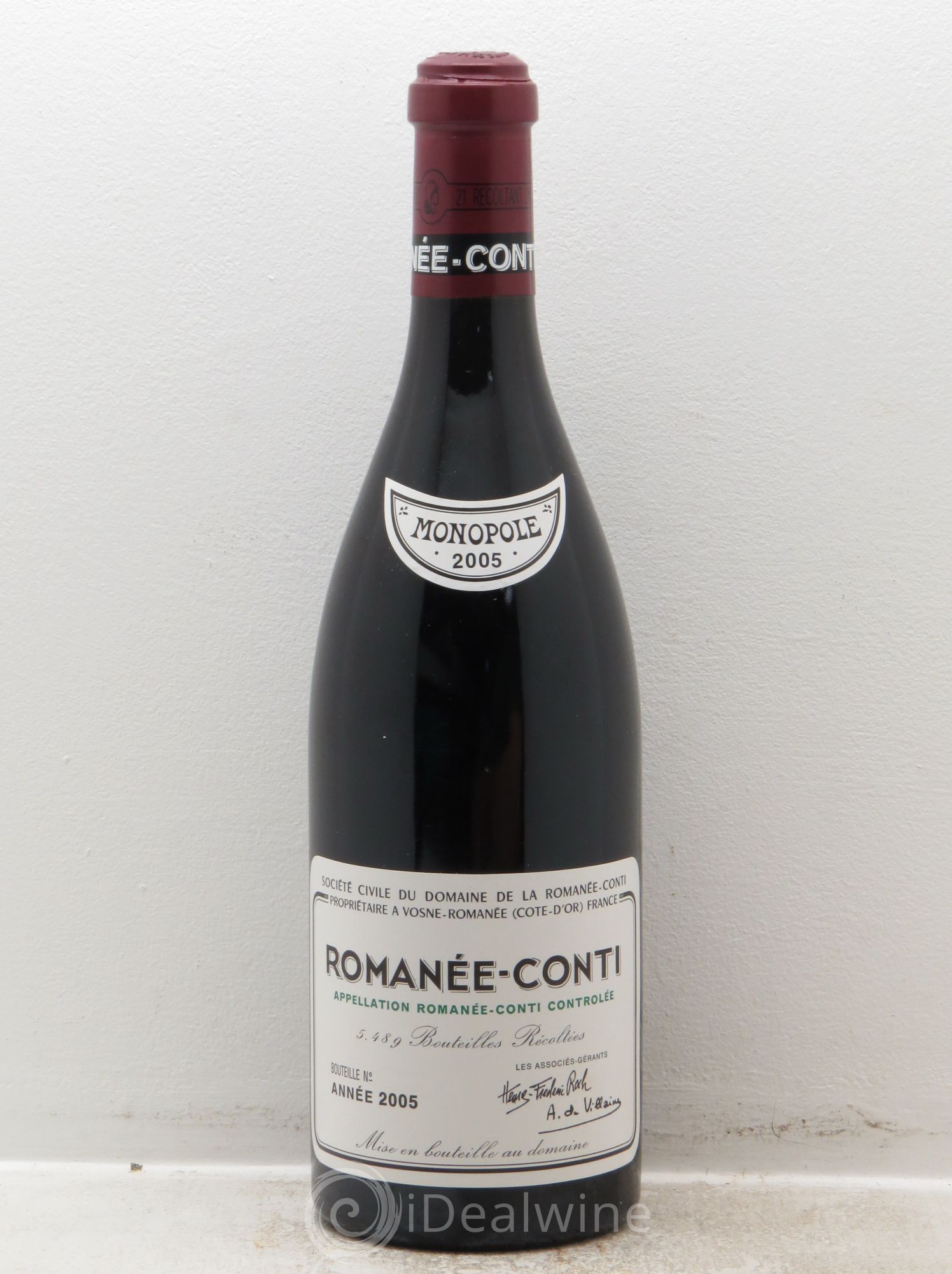 Romanée-Conti Grand Cru Domaine de la Romanée-Conti 2005 - Lot de 1 bouteille - 0