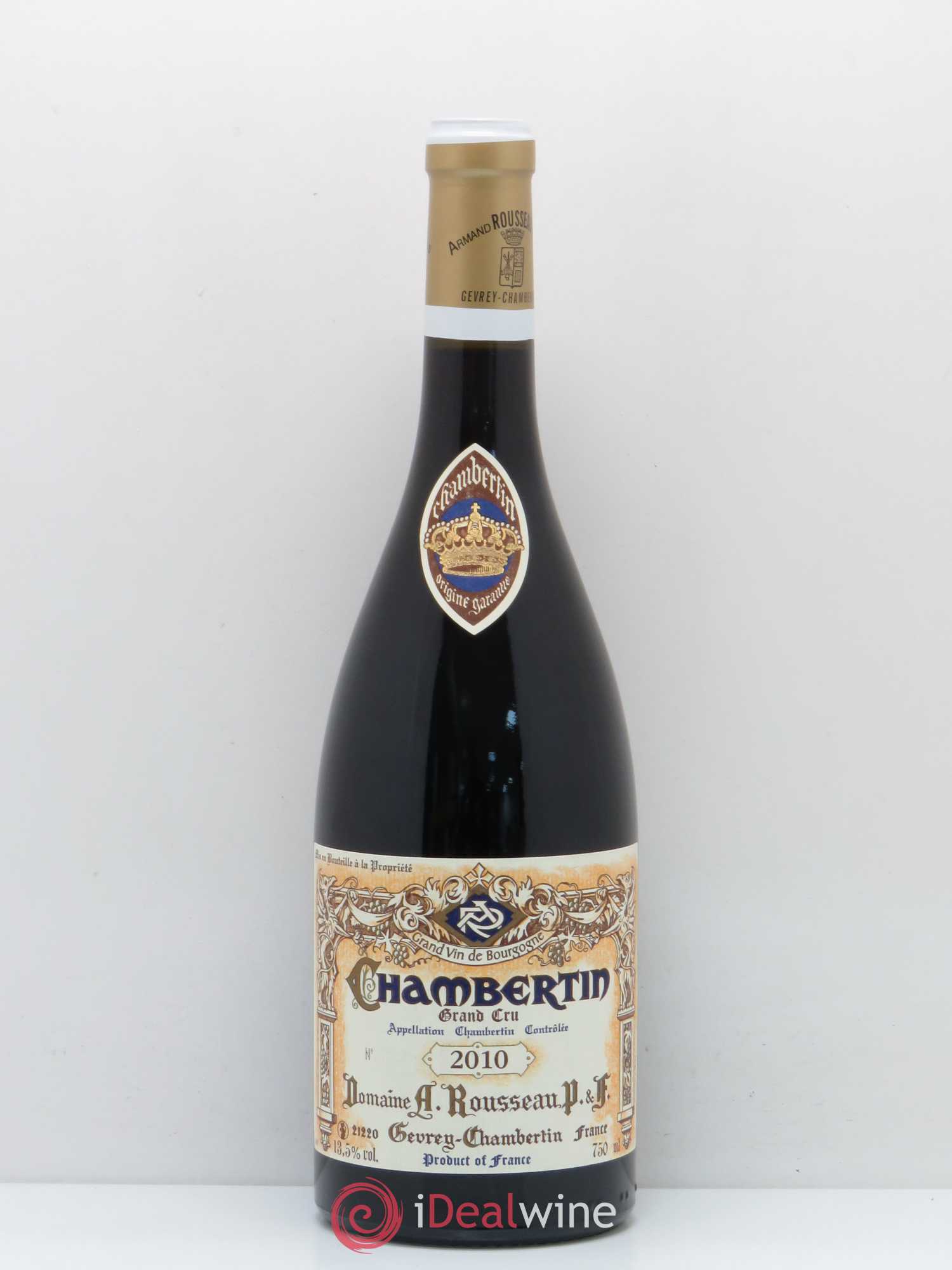 Chambertin Grand Cru Armand Rousseau (Domaine) 2010 - Lot de 1 bouteille - 0
