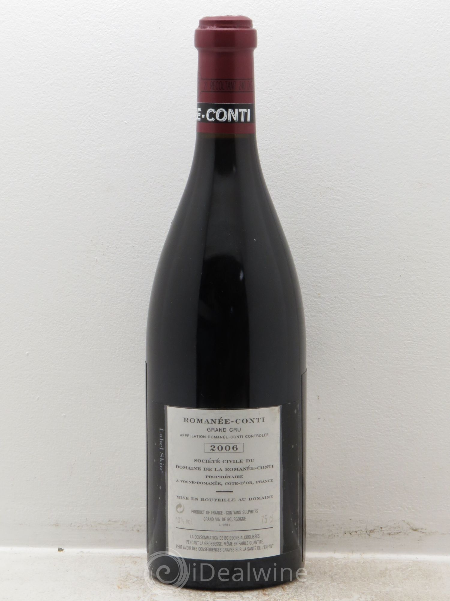 Romanée-Conti Grand Cru Domaine de la Romanée-Conti (sans prix de réserve) 2006 - Lot de 1 bouteille - 1