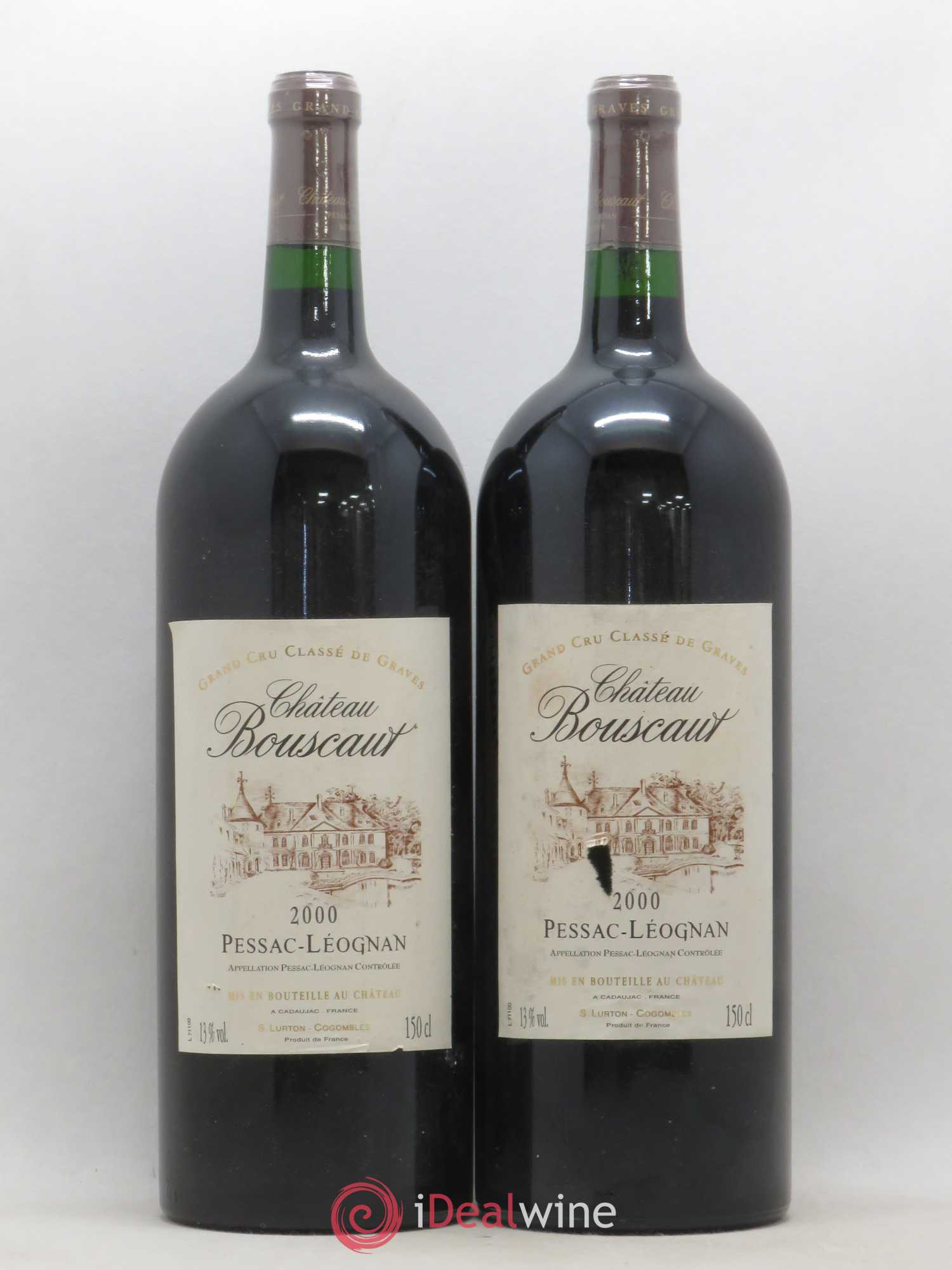 Château Bouscaut Cru Classé de Graves 2000 - Lot de 2 magnums - 0