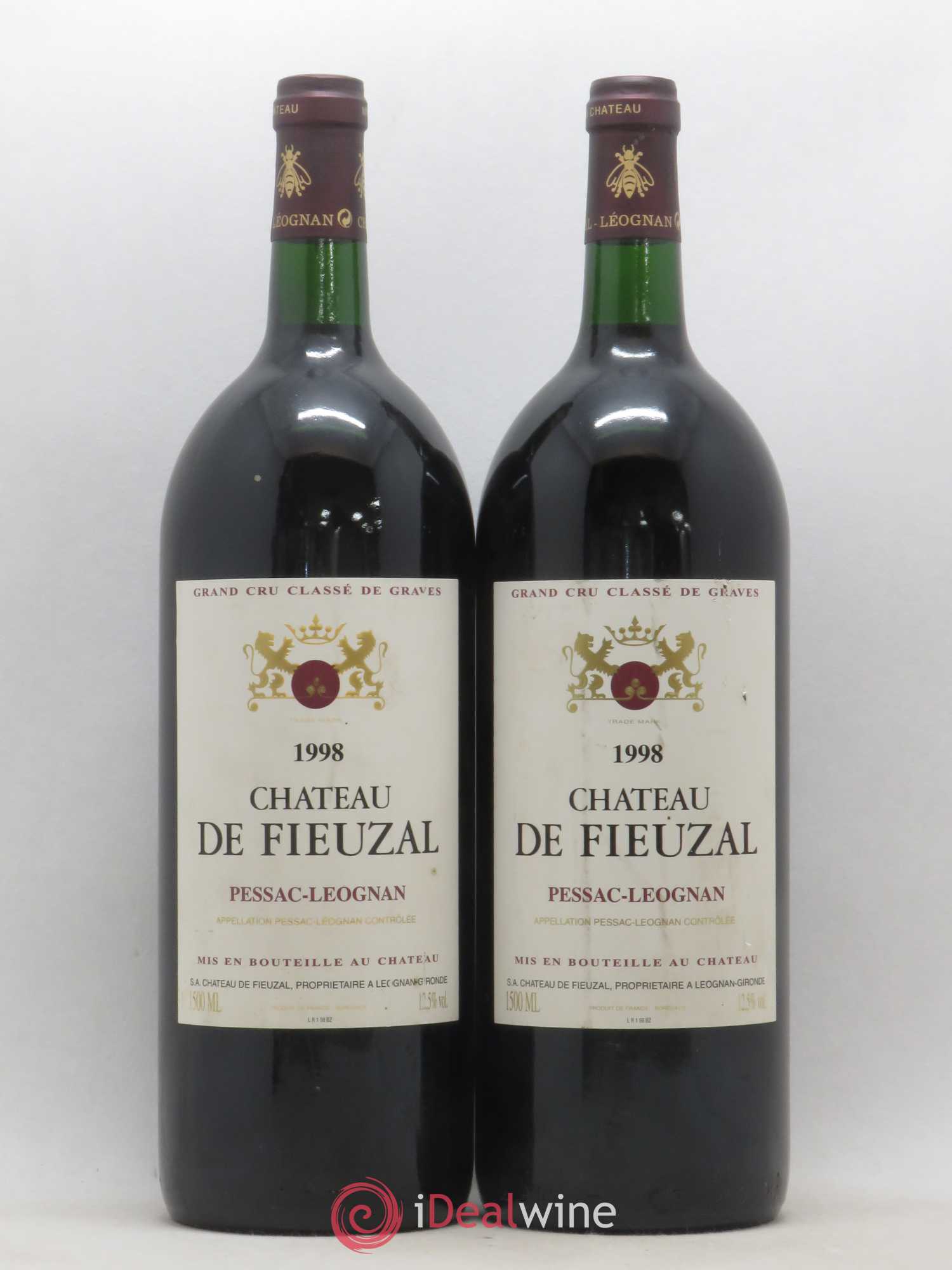Château de Fieuzal Cru Classé de Graves 1998 - Lot de 2 magnums - 0