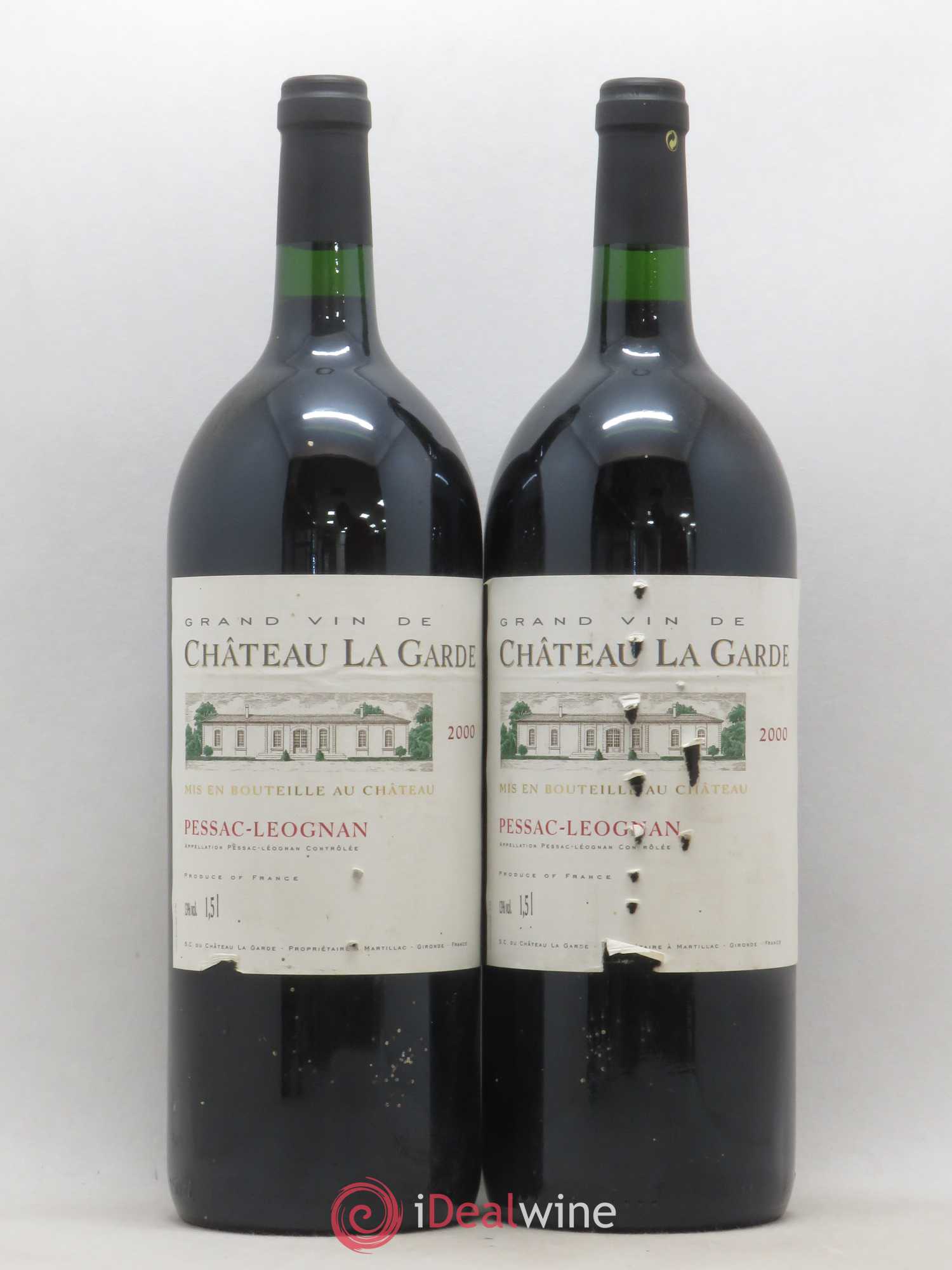 Château la Garde 2000 - Posten von 2 Magnum - 0