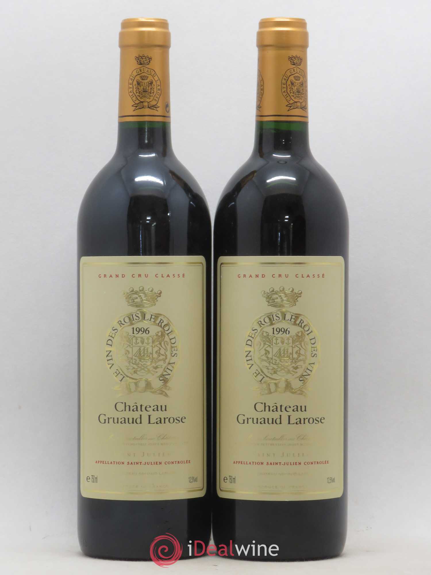 Château Gruaud Larose 2ème Grand Cru Classé 1996 - Lot de 2 bouteilles - 0