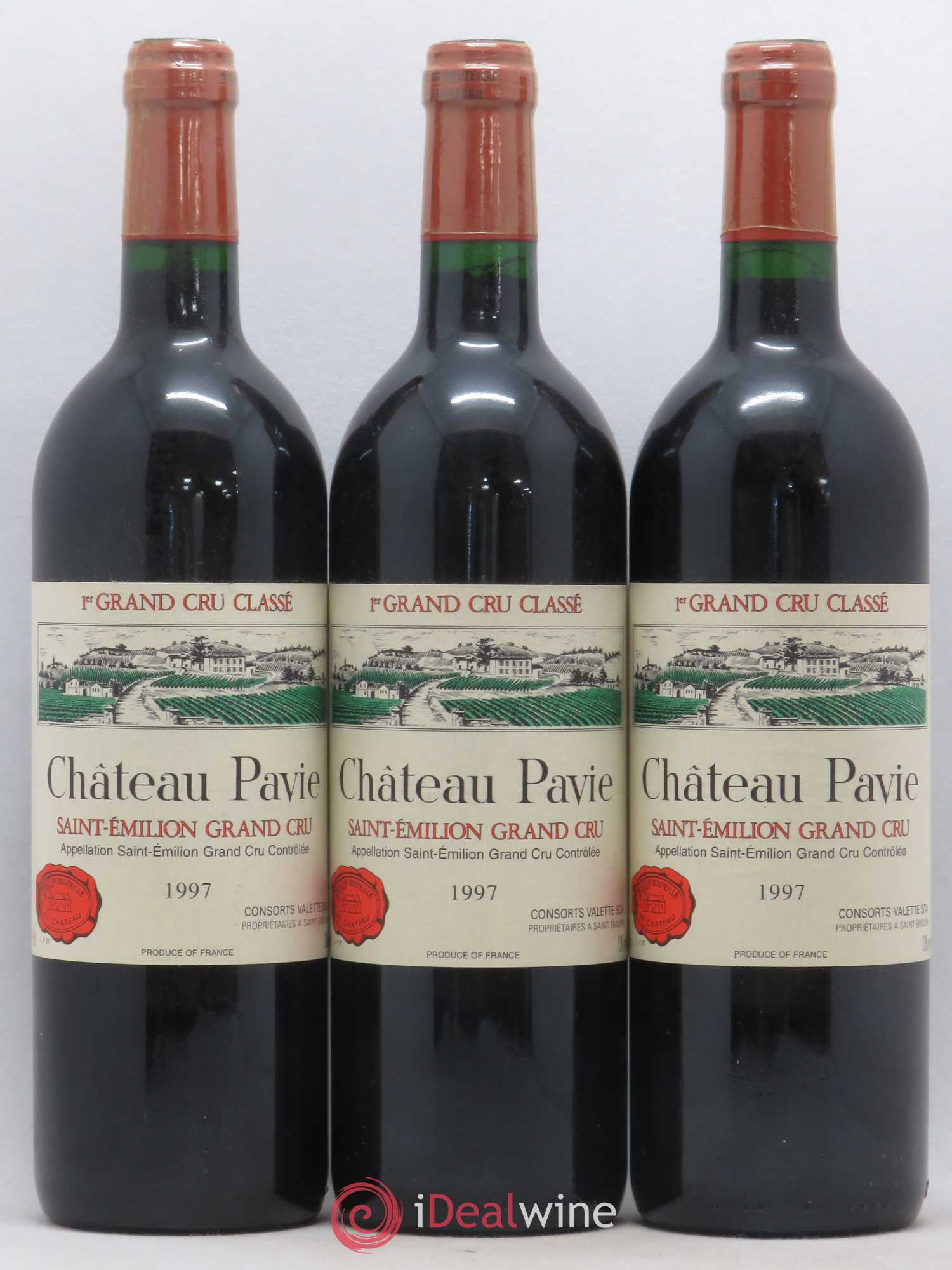 Château Pavie 1er Grand Cru Classé A 1997 - Lot de 3 bouteilles - 0