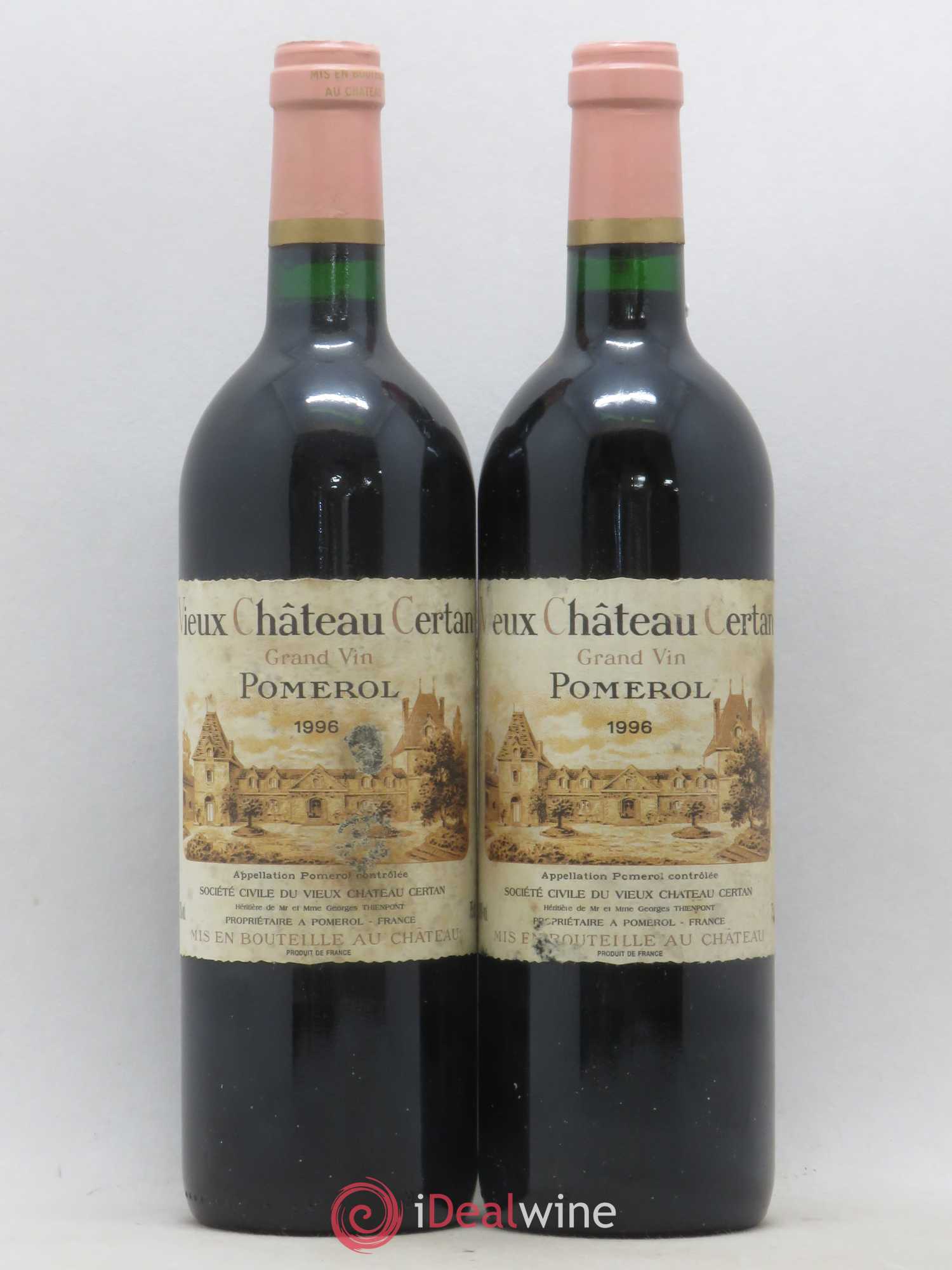 Vieux Château Certan 1996 - Lot de 2 bouteilles - 0