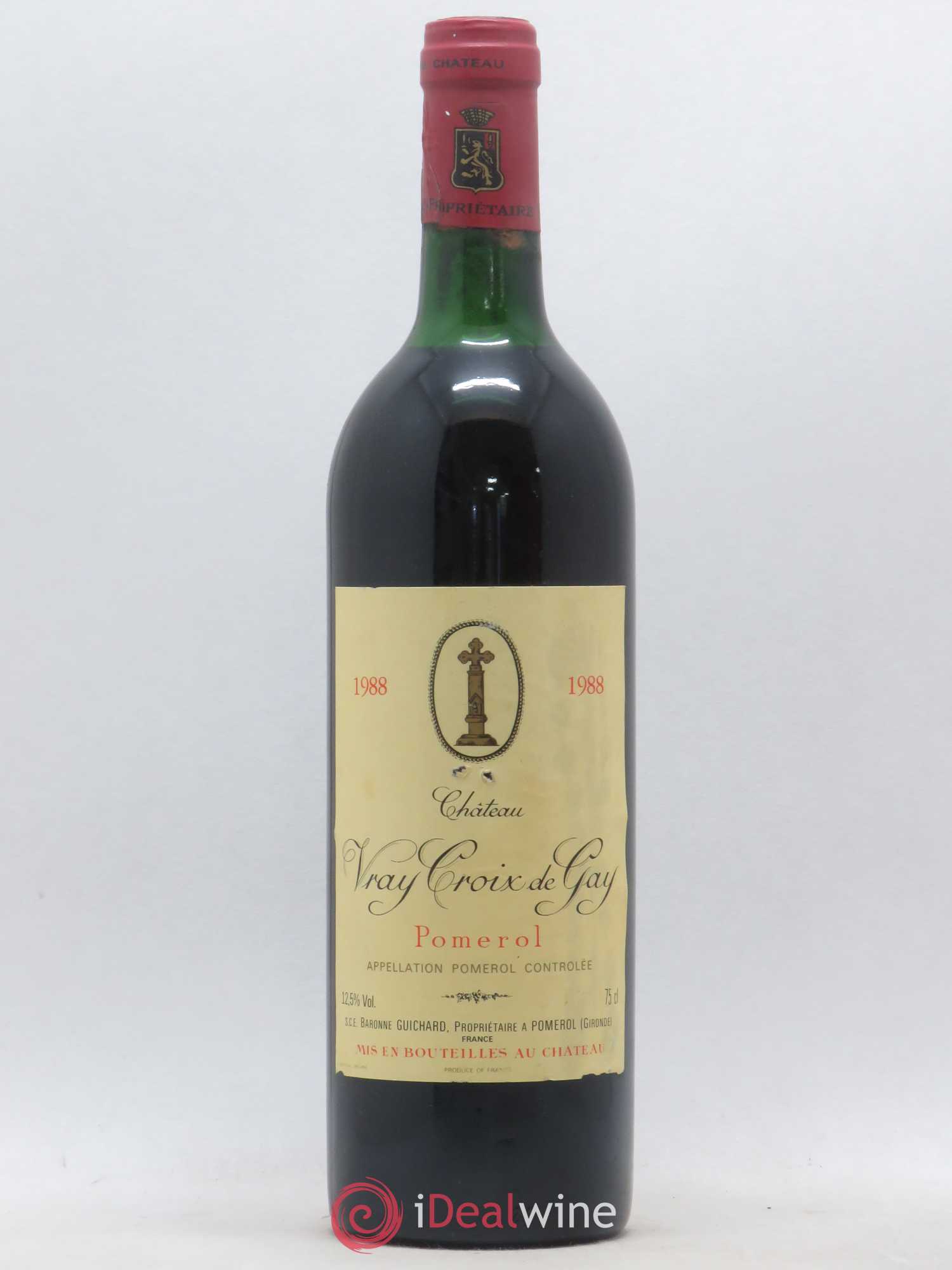 Château Vray Croix de Gay 1988 - Lot de 1 bouteille - 0
