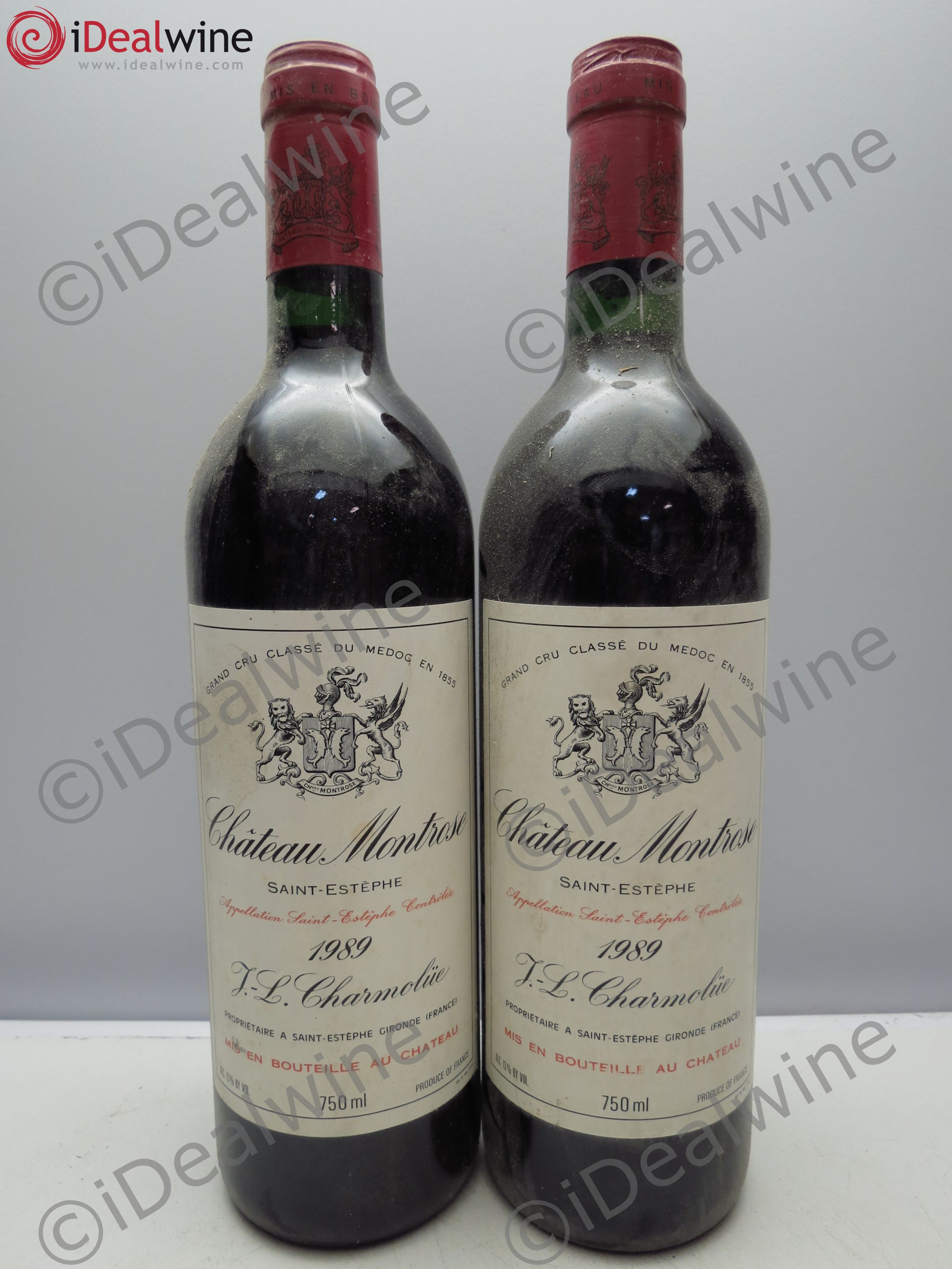Château Montrose 2ème Grand Cru Classé 1989 - Lot de 2 bouteilles - 0
