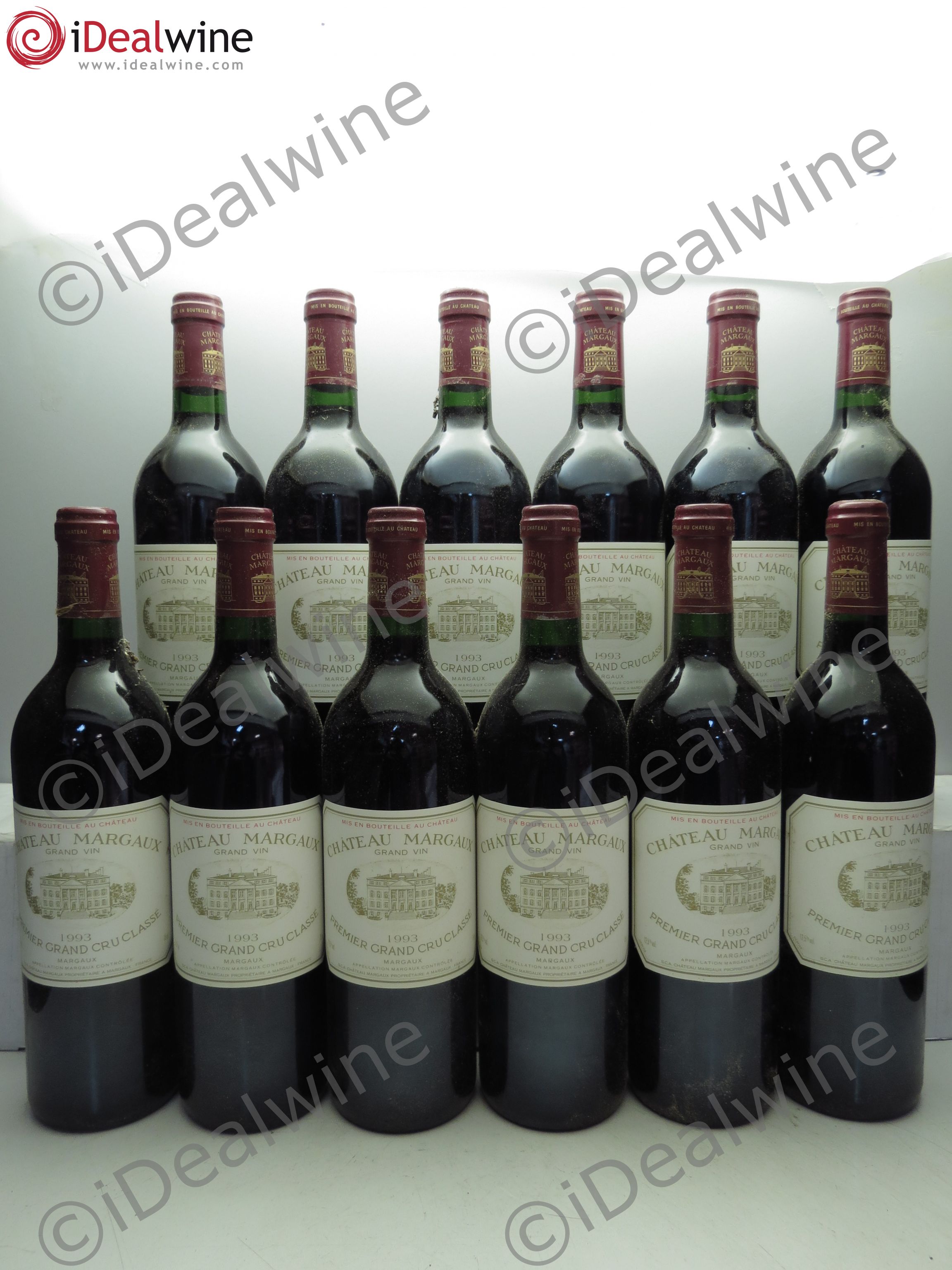 Château Margaux 1er Grand Cru Classé 1993 - Lot de 12 bouteilles - 0