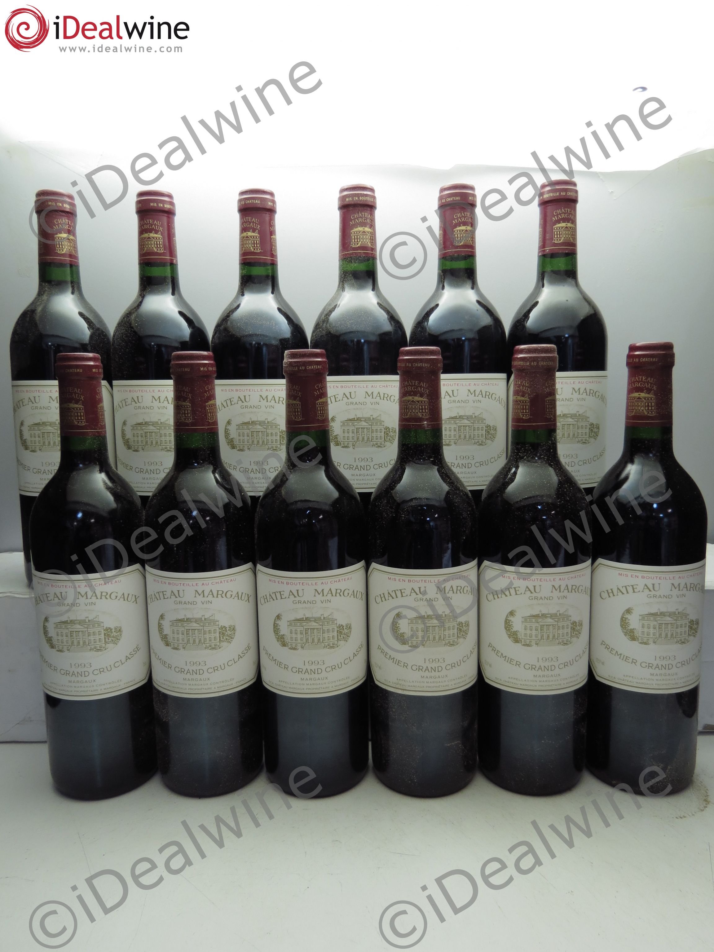 Château Margaux 1er Grand Cru Classé (CB sans couvercle) 1993 - Lot de 12 bouteilles - 0
