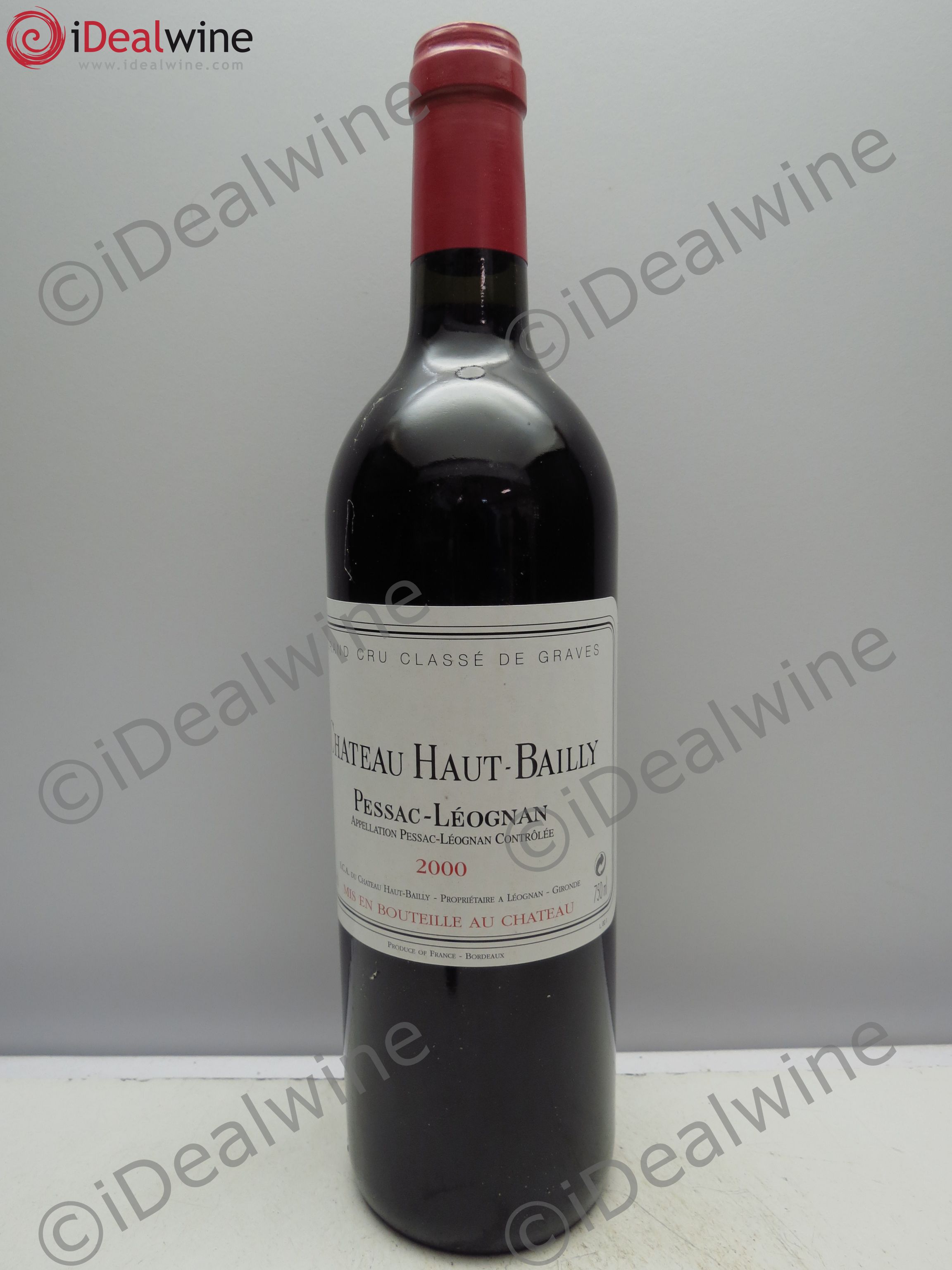 Château Haut-Bailly Cru Classé de Graves 2000 - Lot de 12 bouteilles - 0
