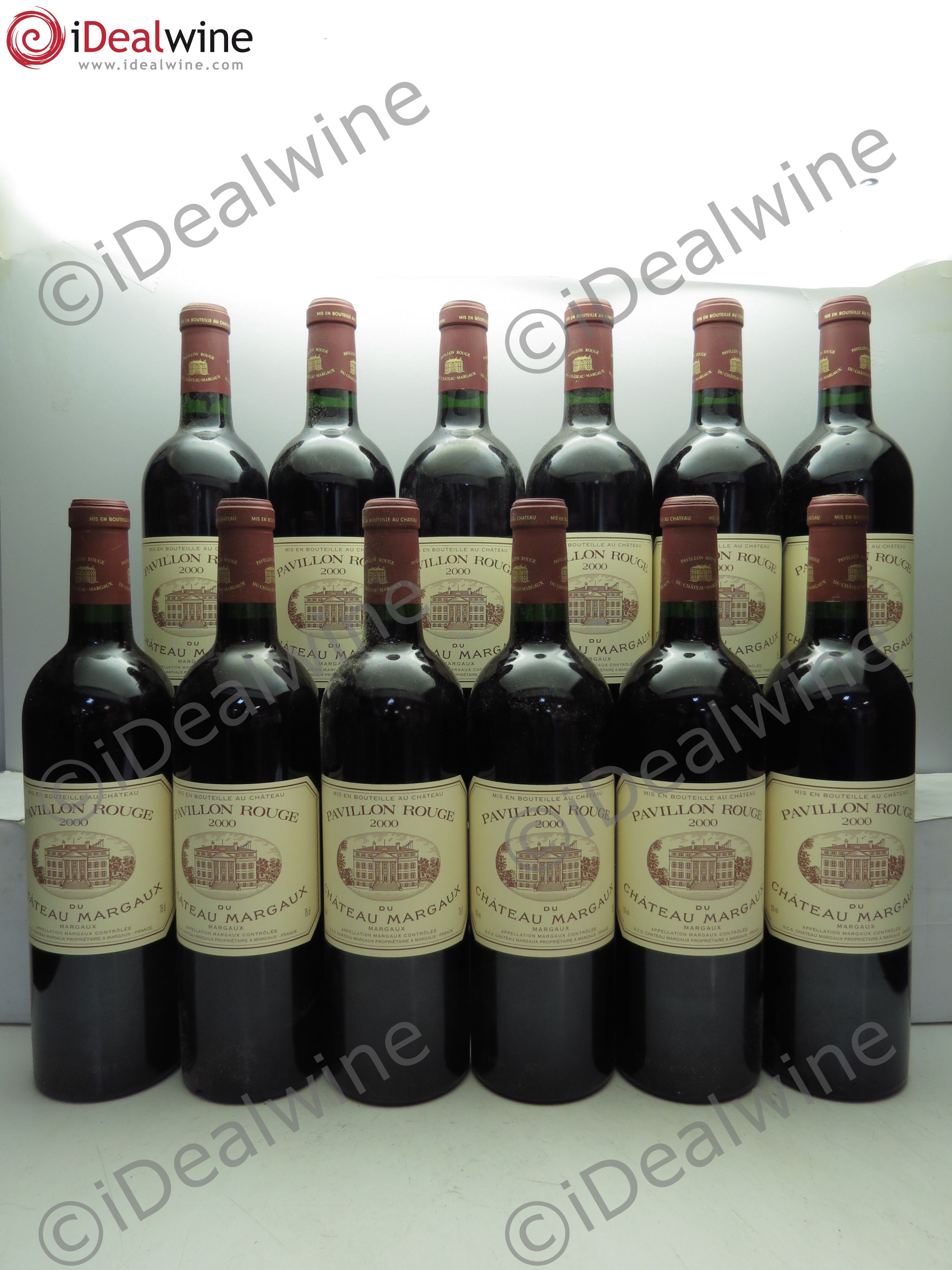 Pavillon Rouge du Château Margaux Second Vin (CB sans couvercle) 2000 - Lot de 12 bouteilles - 0