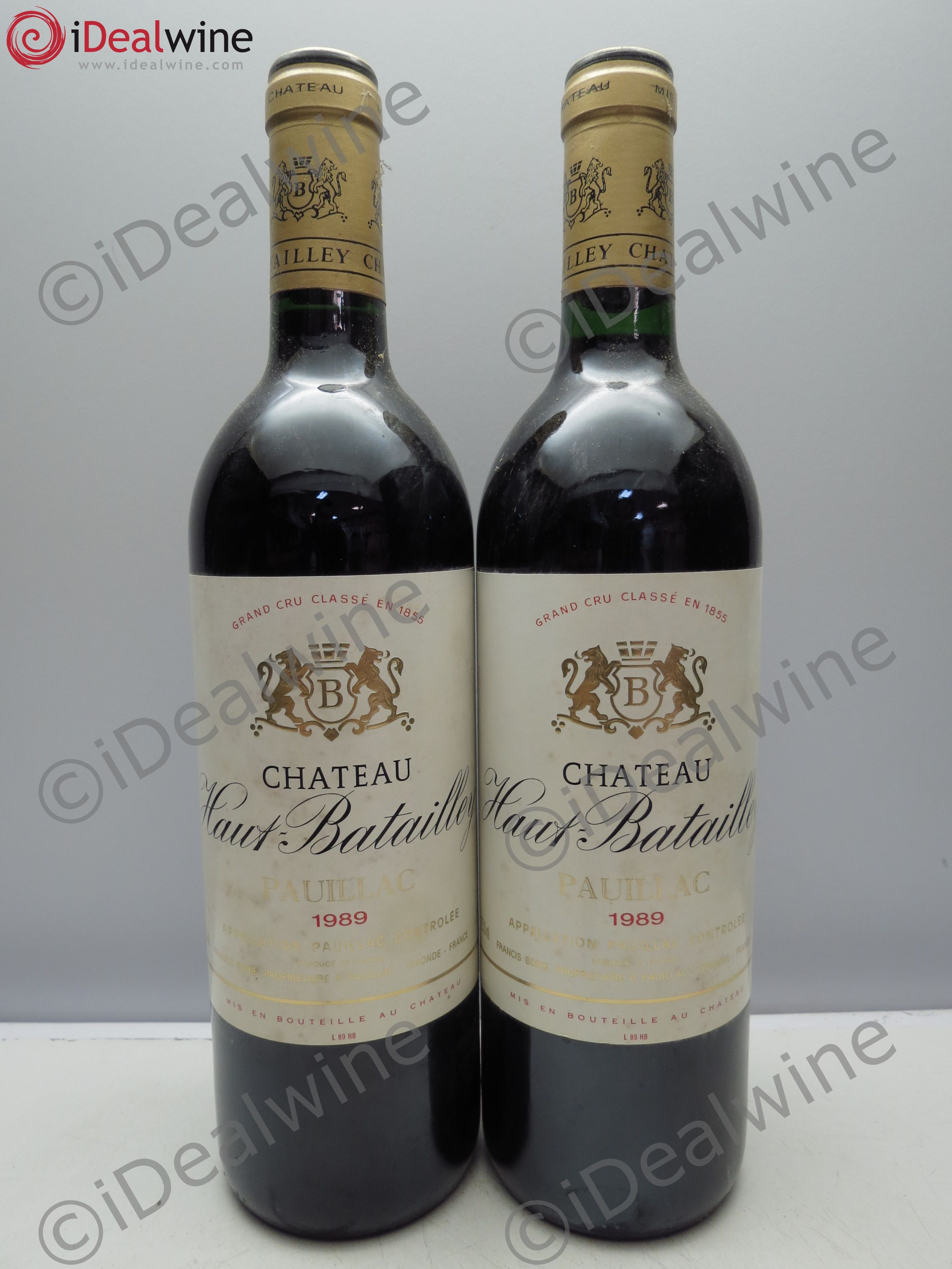 Château Haut Batailley 5ème Grand Cru Classé 1989 - Lot de 2 bouteilles - 0