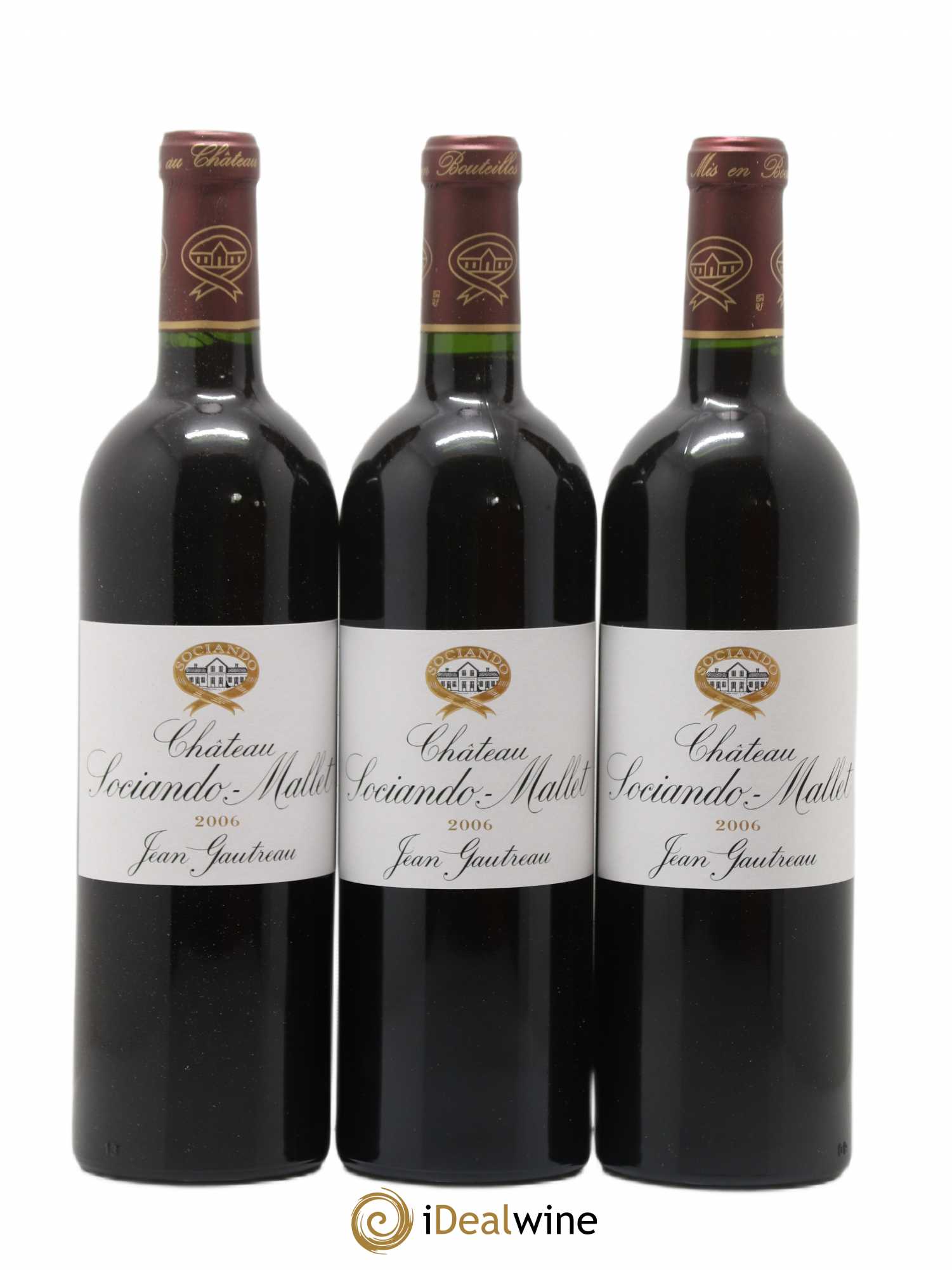 Château Sociando Mallet 2006 - Lot de 6 bouteilles - 1