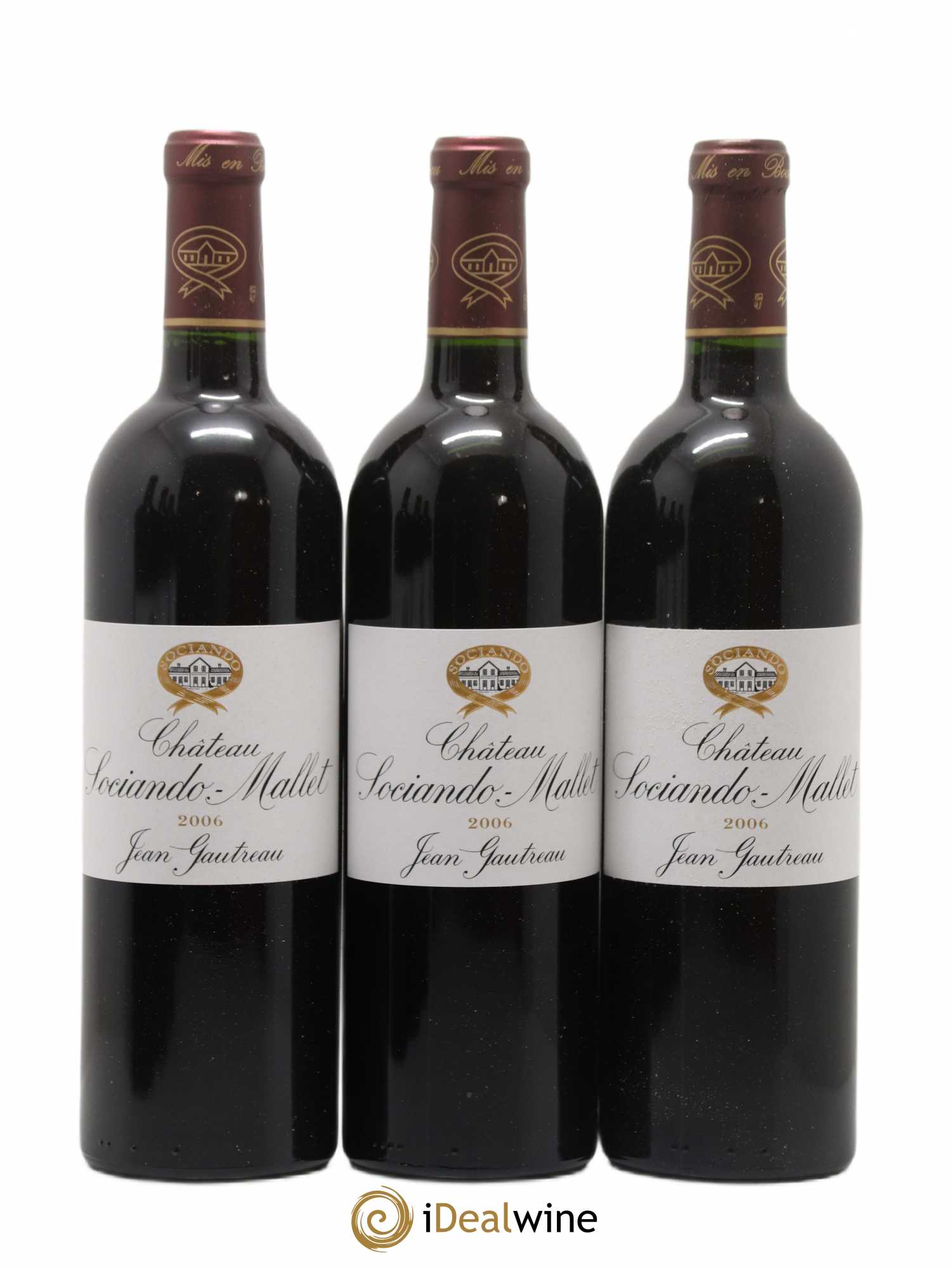 Château Sociando Mallet 2006 - Lot de 6 bouteilles - 2