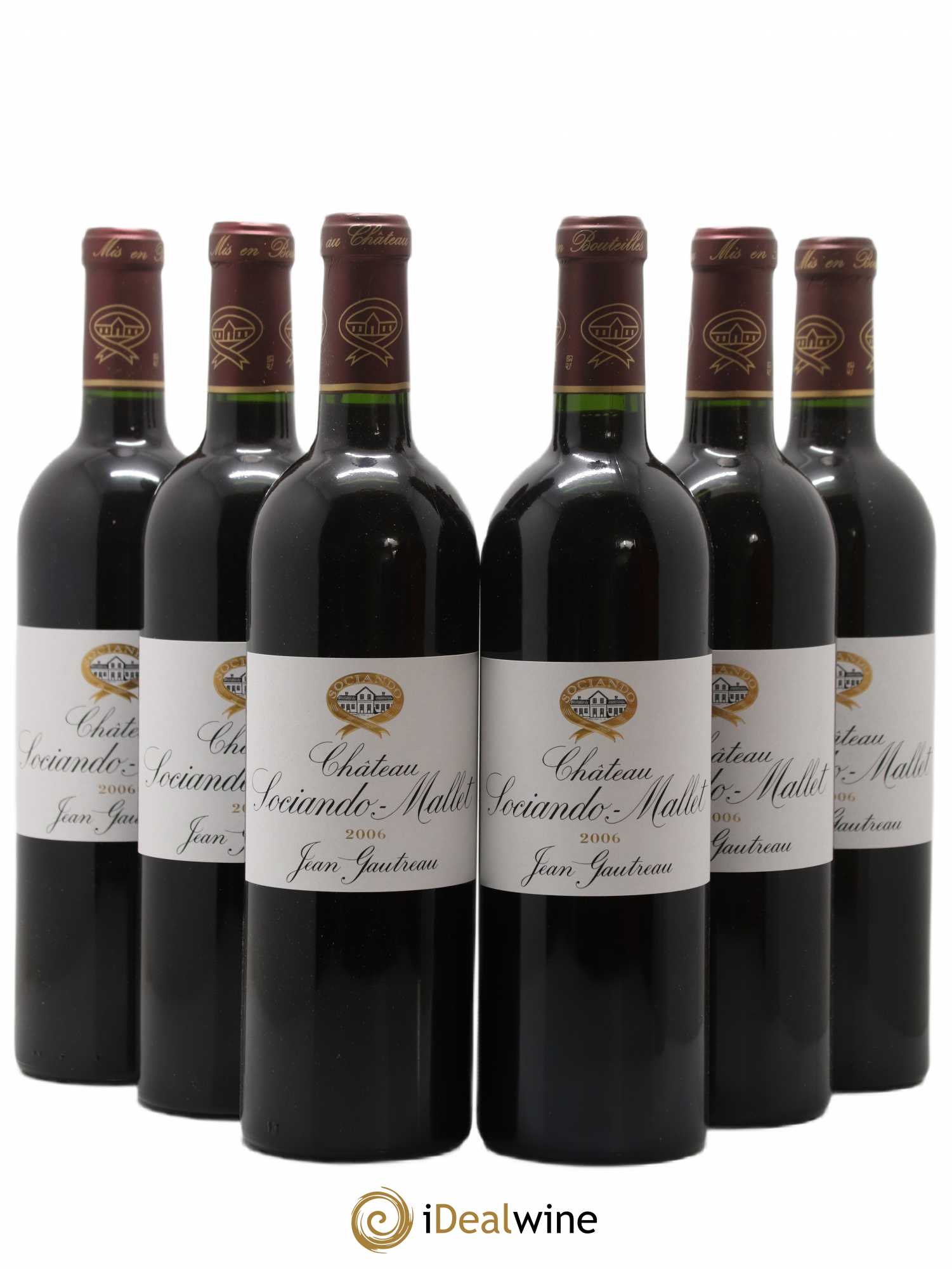 Château Sociando Mallet 2006 - Lot de 6 bouteilles - 0
