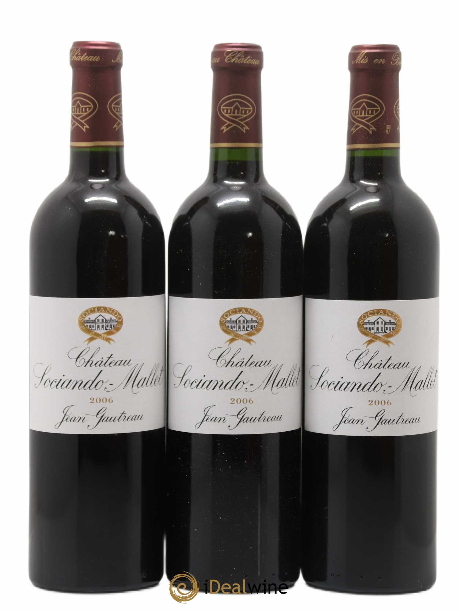 Château Sociando Mallet 2006 - Lot de 6 bouteilles - 2
