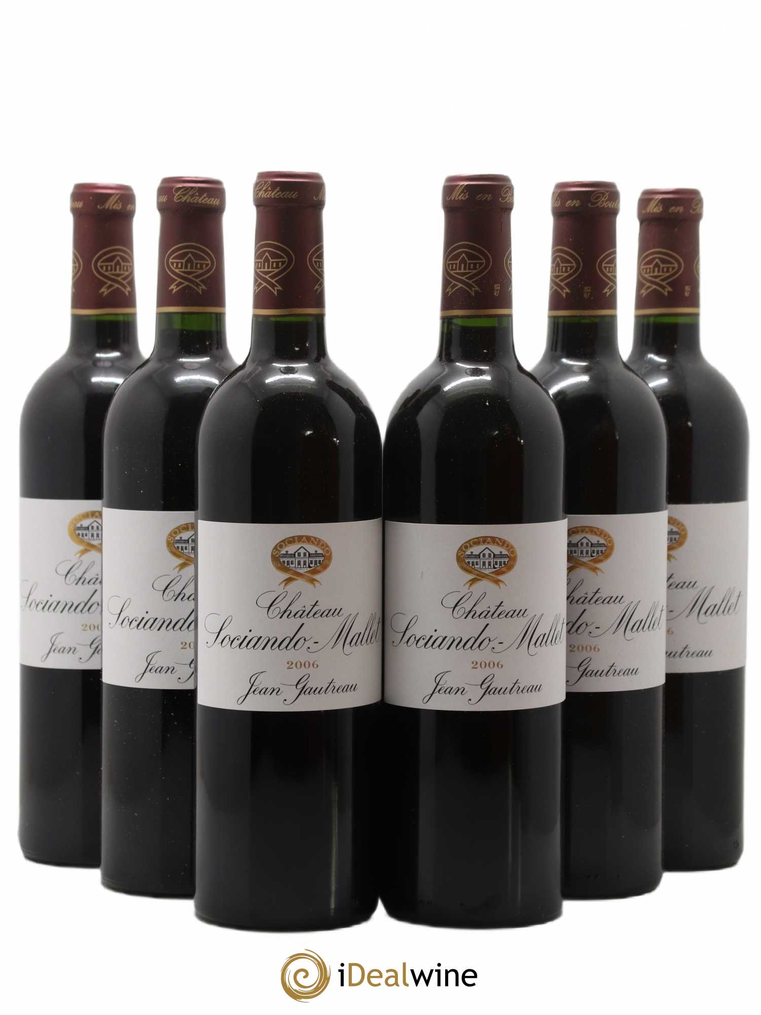 Château Sociando Mallet 2006 - Lot de 6 bouteilles - 0