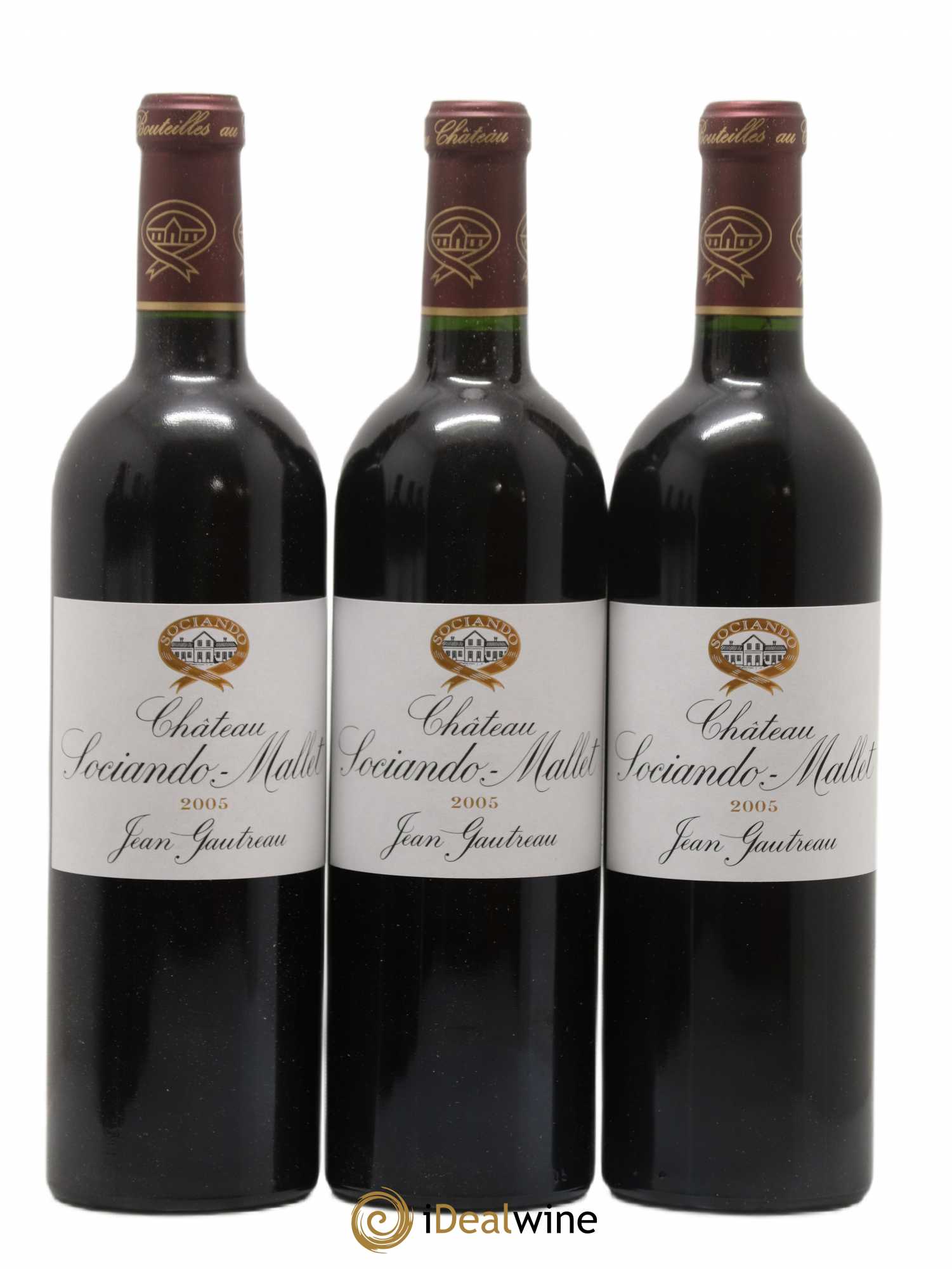 Château Sociando Mallet 2005 - Lot de 6 bouteilles - 2