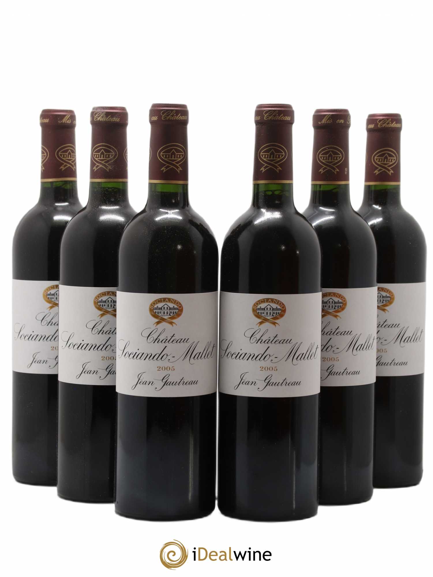 Château Sociando Mallet 2005 - Lot de 6 bouteilles - 0