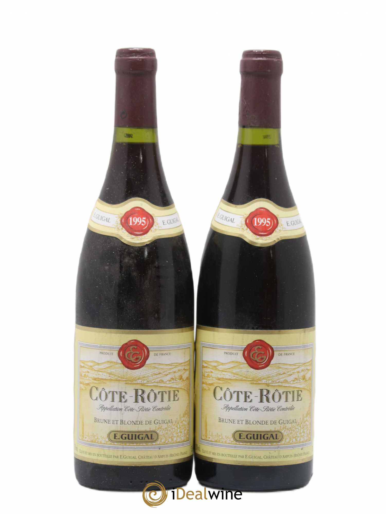 Côte-Rôtie Côtes Brune et Blonde Guigal 1995 - Lot de 2 bouteilles - 0