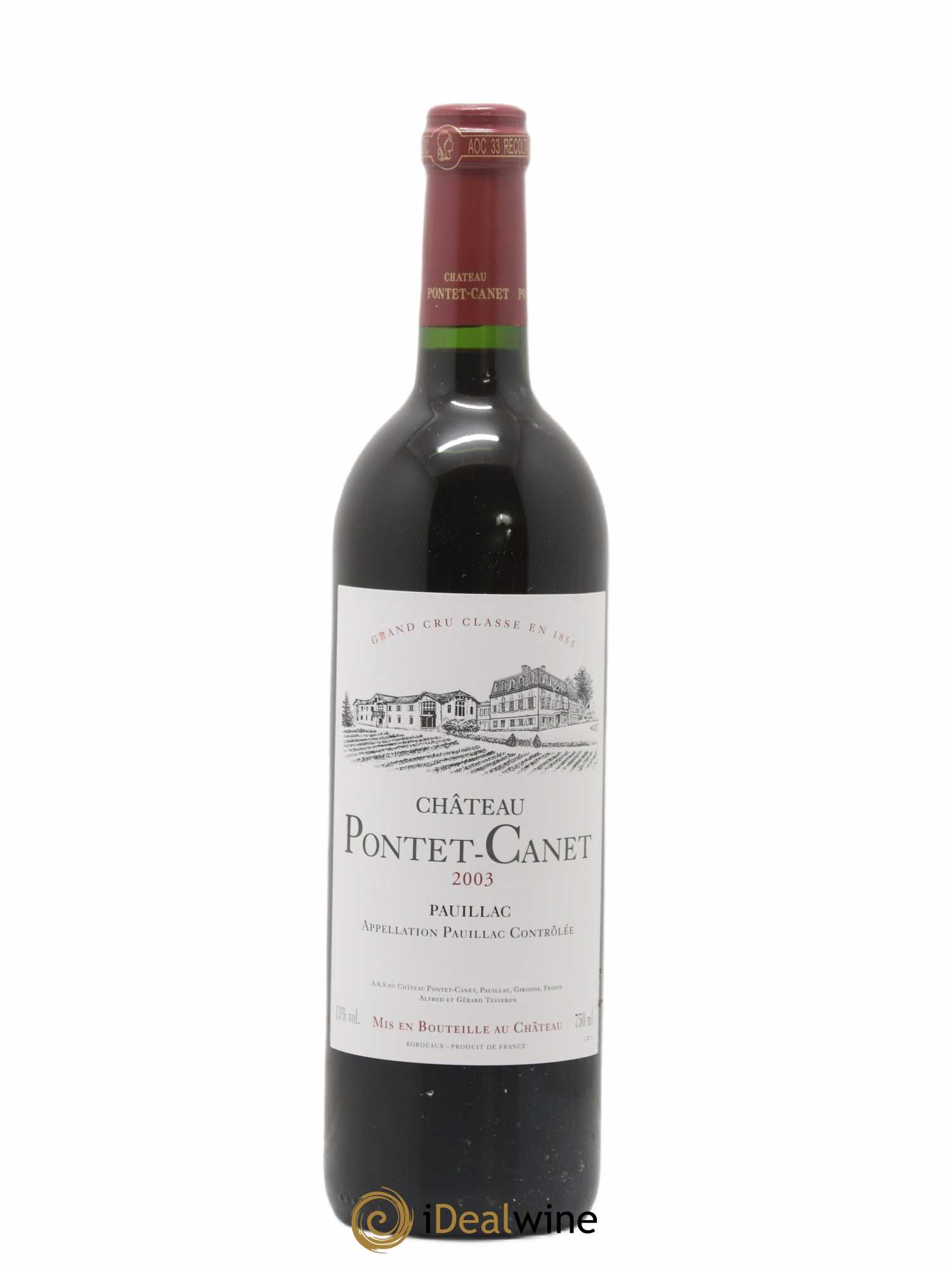 Château Pontet Canet 5ème Grand Cru Classé 2003 - Lot de 1 bouteille - 0