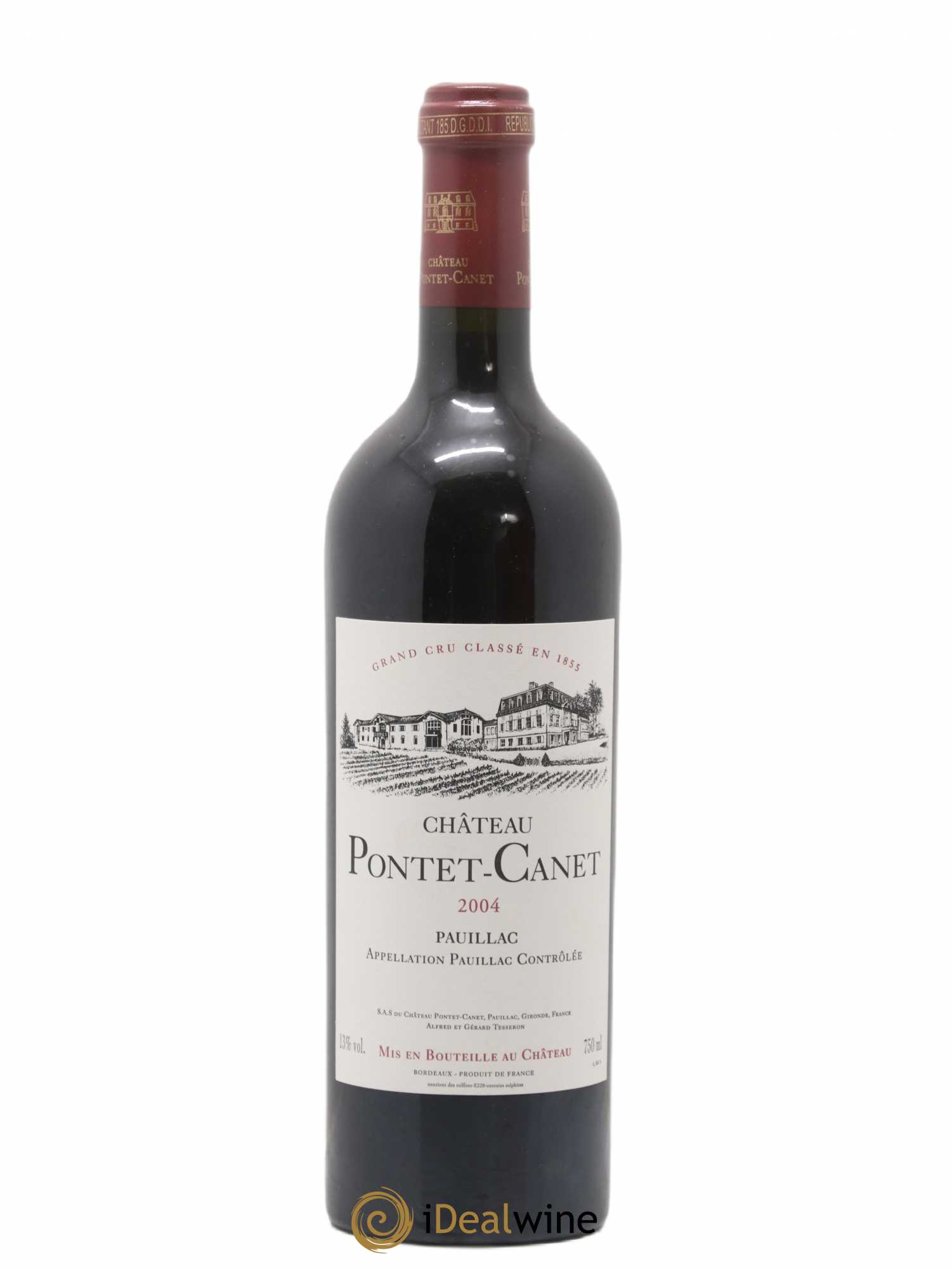 Château Pontet Canet 5ème Grand Cru Classé 2004 - Lot de 1 bouteille - 0
