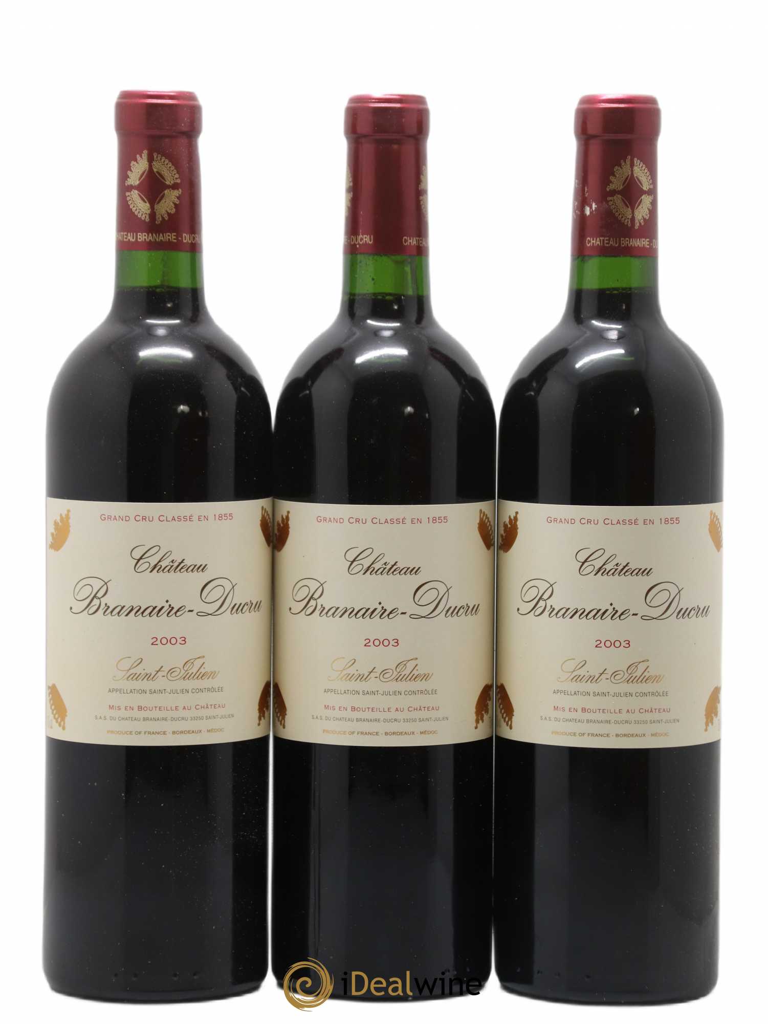 Château Branaire Ducru 4ème Grand Cru Classé 2003 - Lot de 12 bouteilles - 4